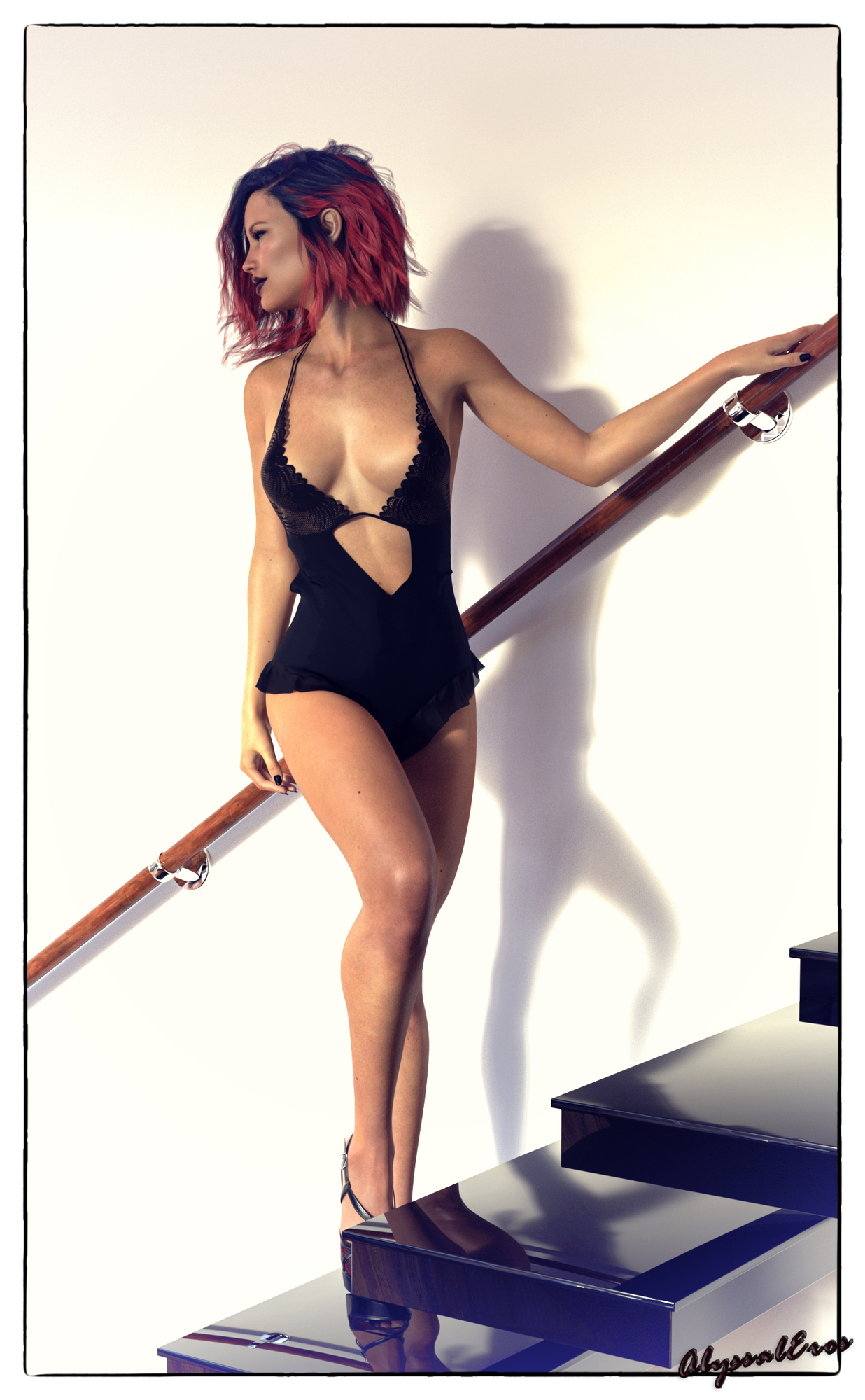 Rendered in Iray with DAZ 414 Postwork in Photoshop