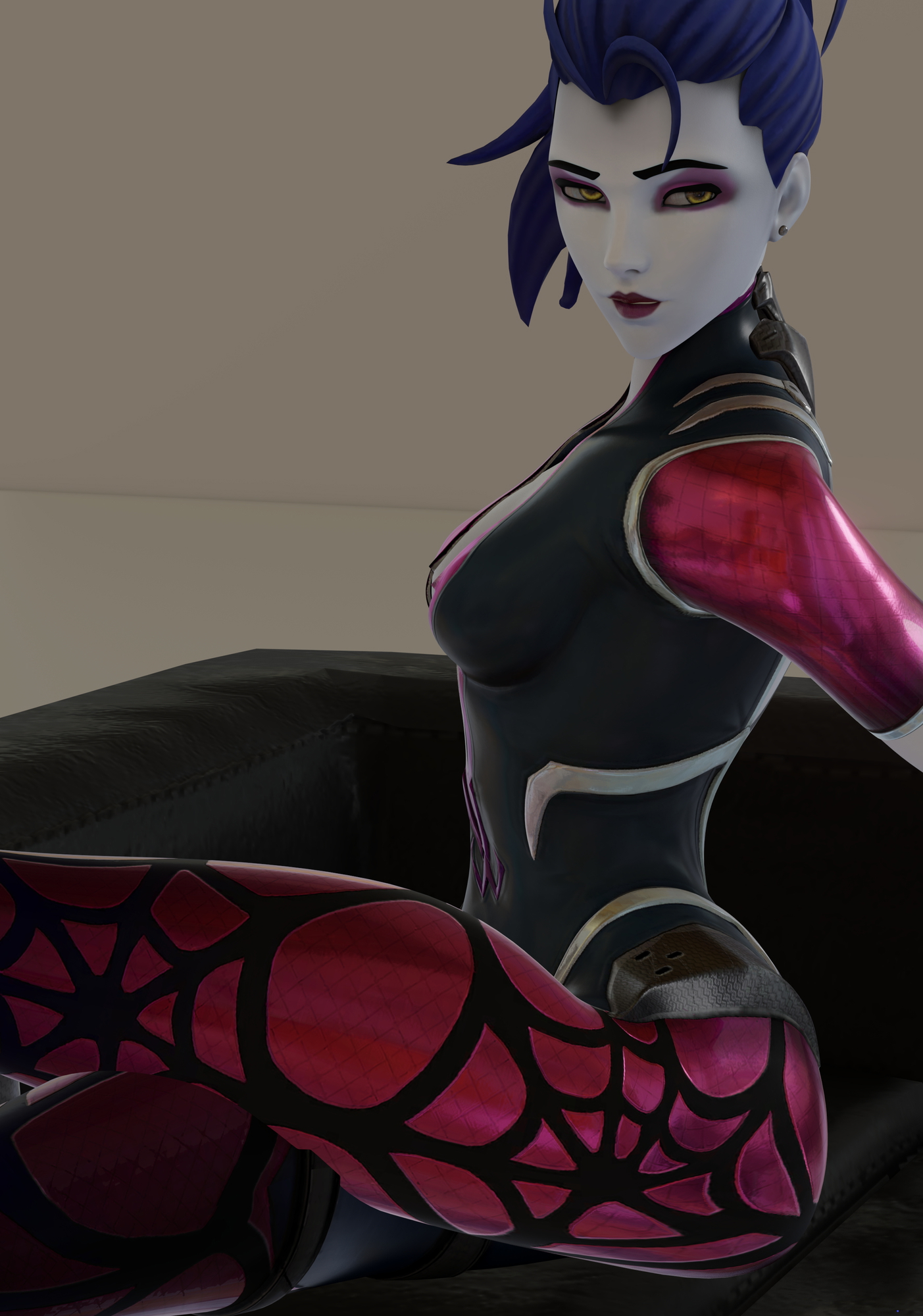 Widowmaker receiving some love in bondage Widowmaker Overwatch Widowmakeroverwatch Bondage Sex Nsfw 3