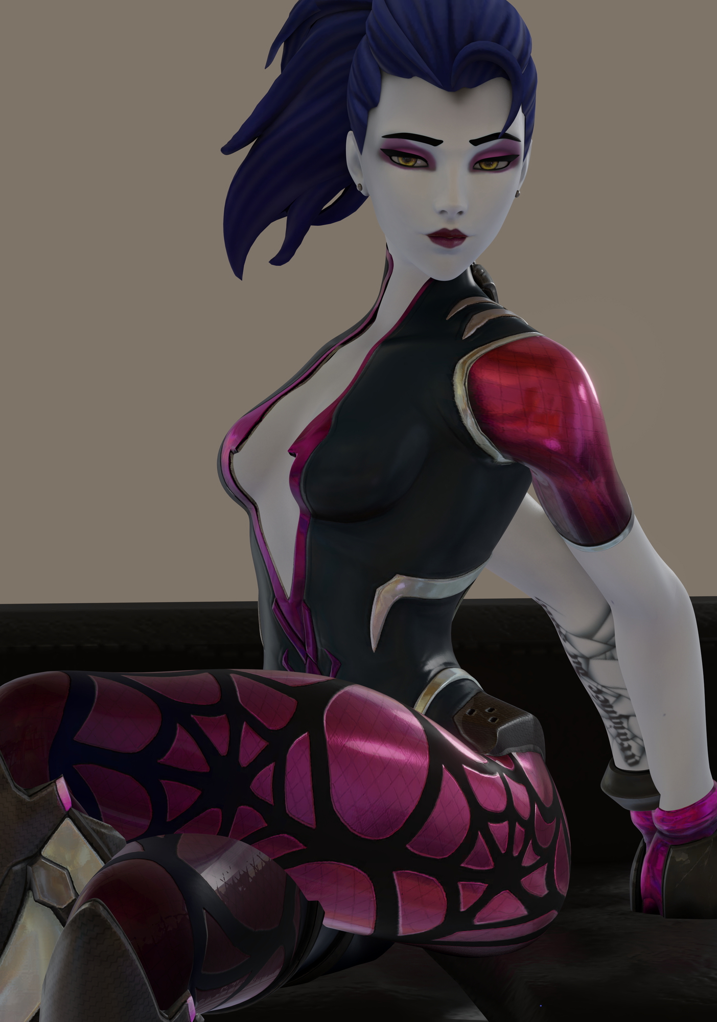 Widowmaker receiving some love in bondage Widowmaker Overwatch Widowmakeroverwatch Bondage Sex Nsfw 6