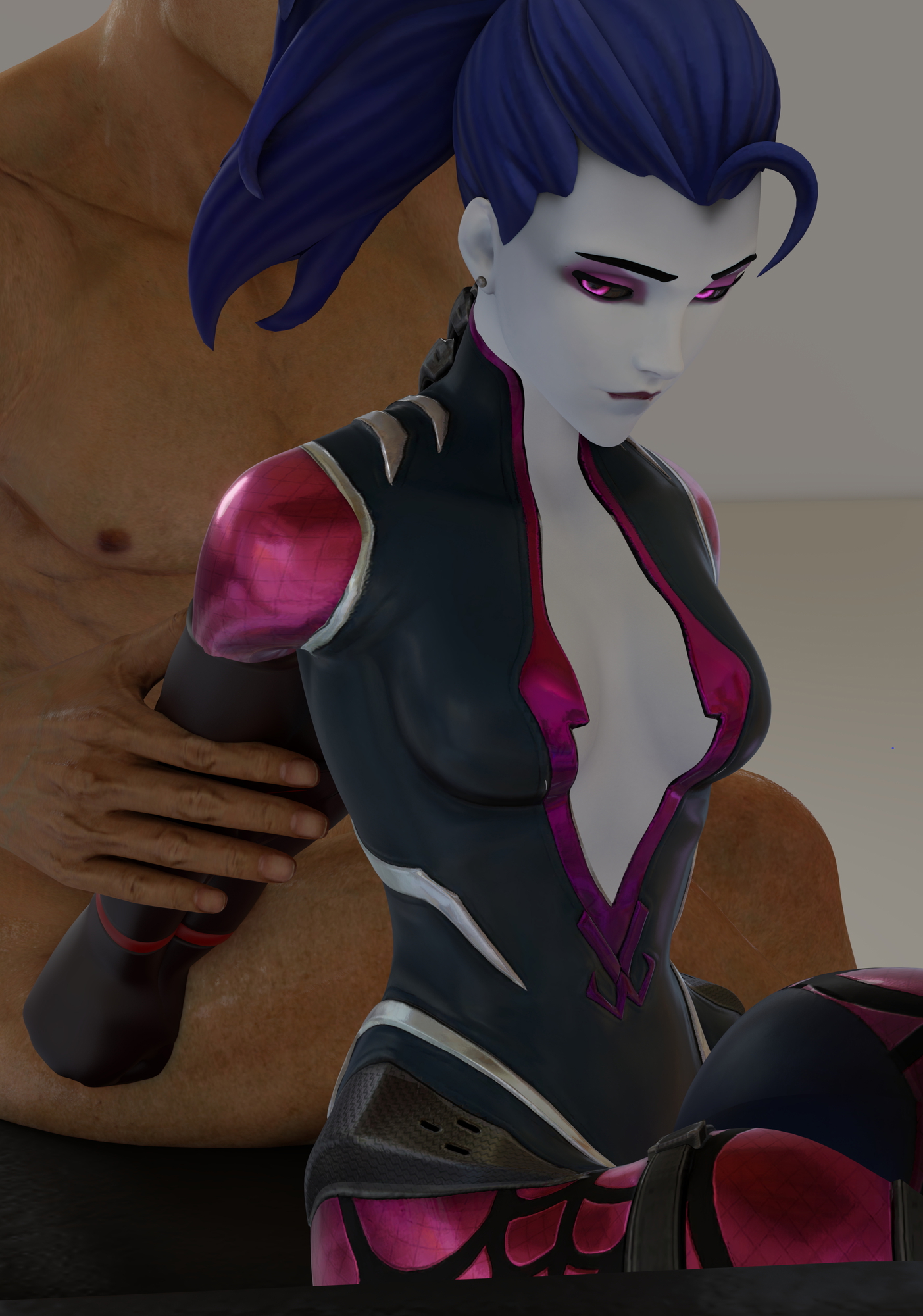 Widowmaker receiving some love in bondage Widowmaker Overwatch Widowmakeroverwatch Bondage Sex Nsfw 12