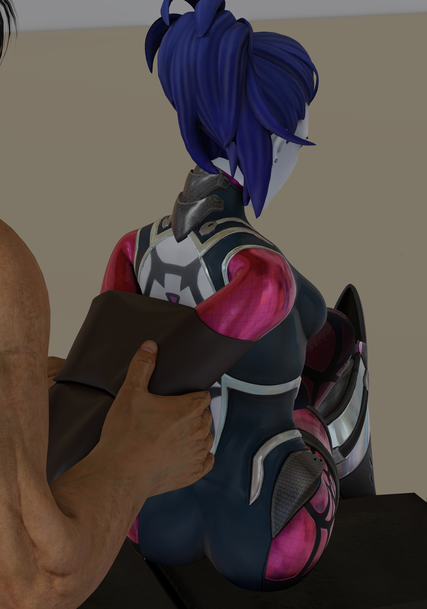 Widowmaker receiving some love in bondage Widowmaker Overwatch Widowmakeroverwatch Bondage Sex Nsfw 13