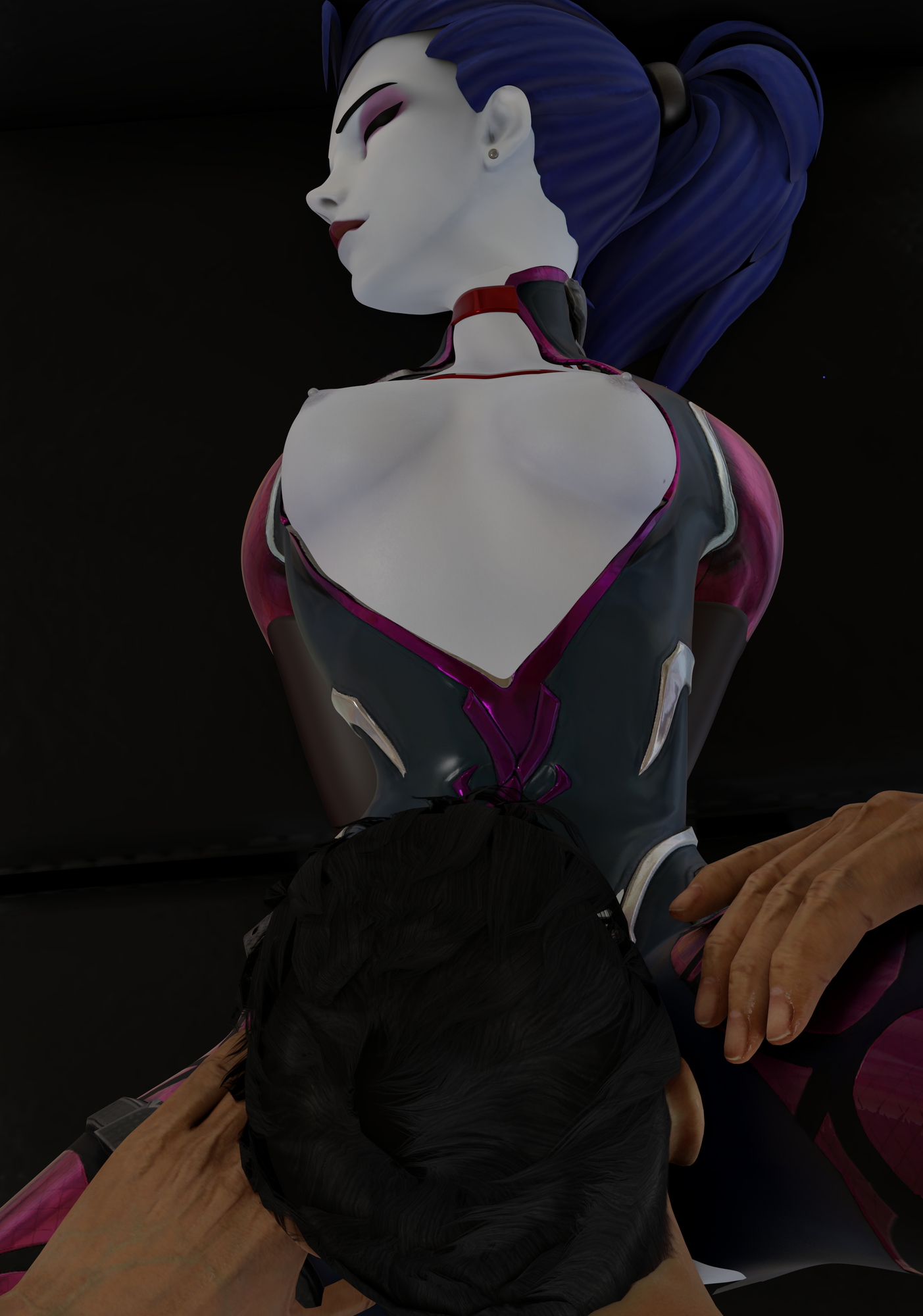 Widowmaker receiving some love in bondage Widowmaker Overwatch Widowmakeroverwatch Bondage Sex Nsfw 66