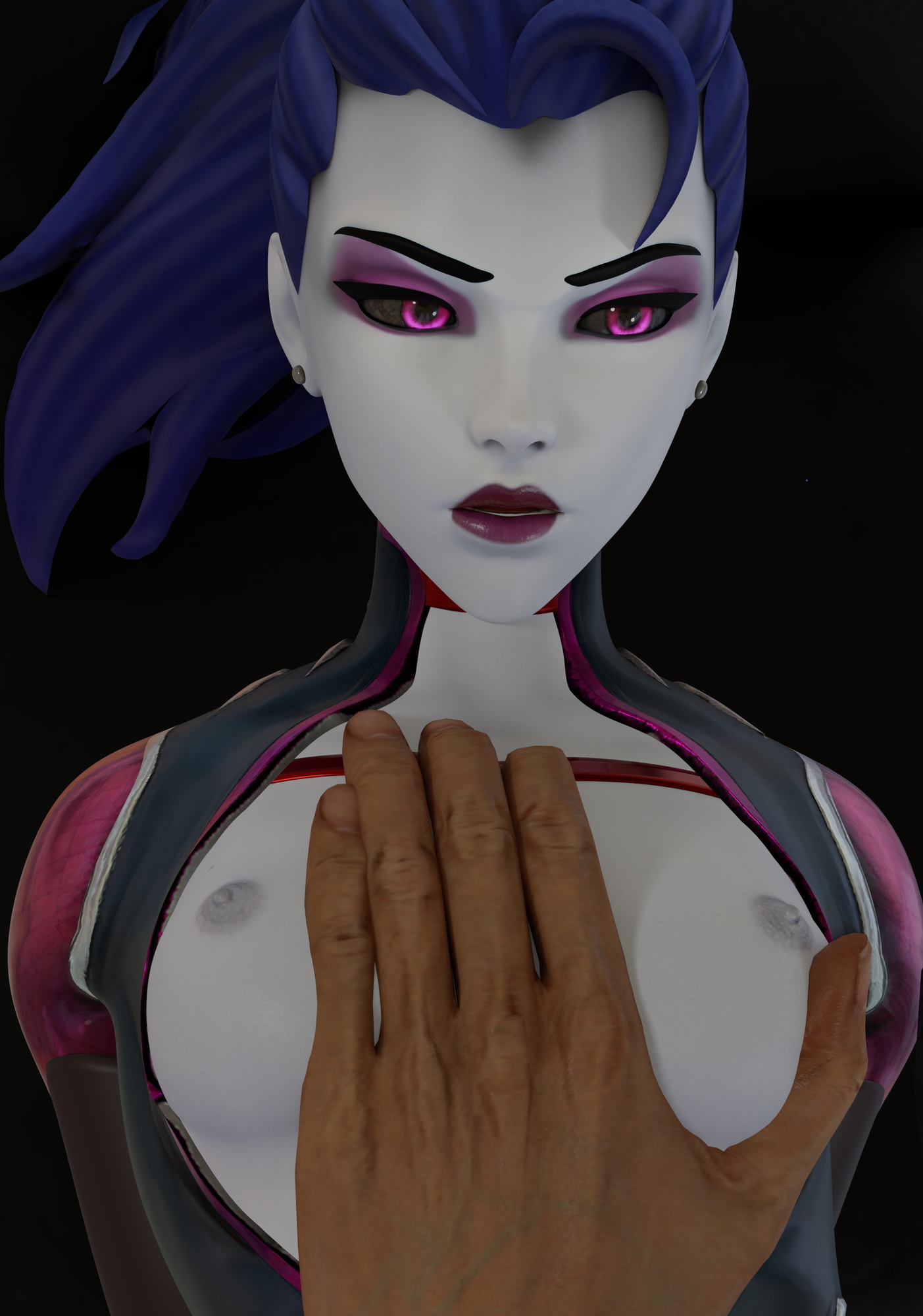 Widowmaker receiving some love in bondage Widowmaker Overwatch Widowmakeroverwatch Bondage Sex Nsfw 77