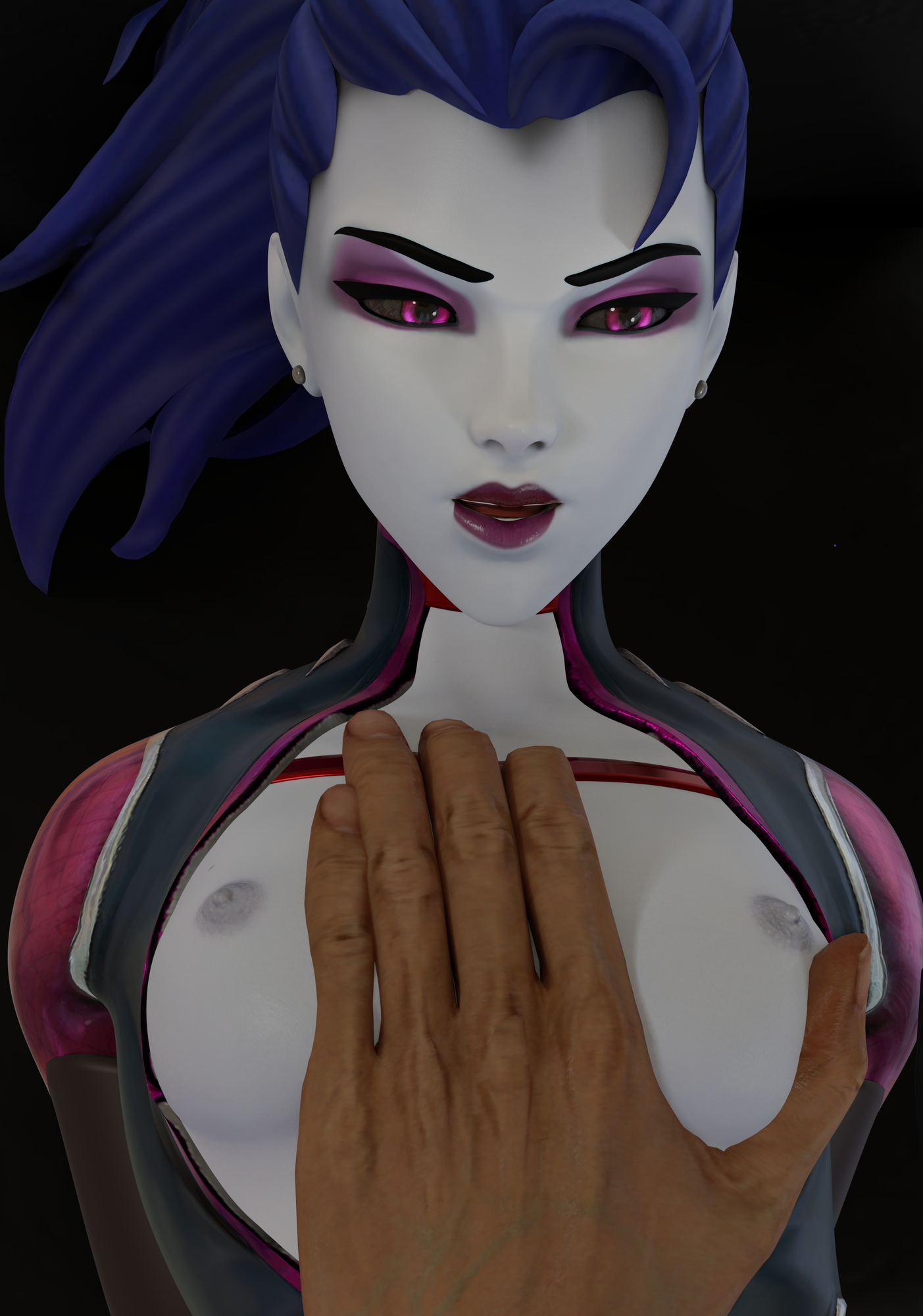Widowmaker receiving some love in bondage Widowmaker Overwatch Widowmakeroverwatch Bondage Sex Nsfw 78