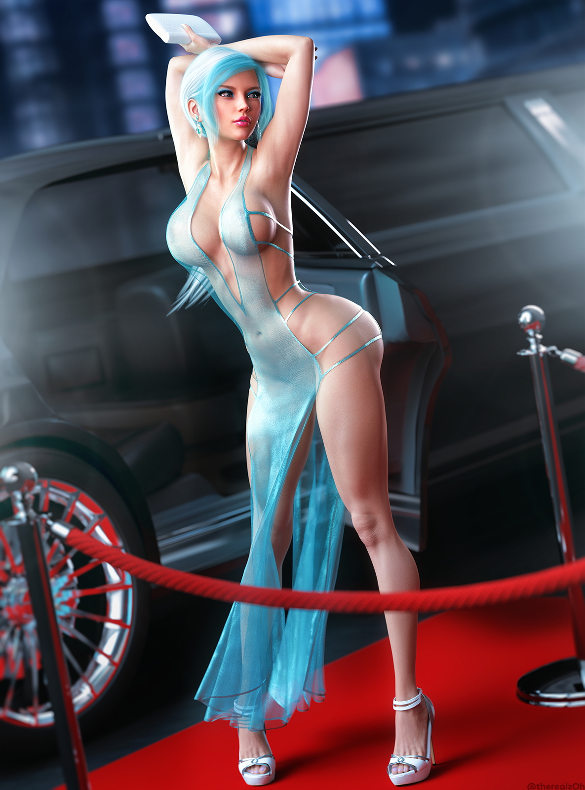 Celebrity  3d Girl 3d Porn Sexy Lingerie High Heels Elegant Luxury