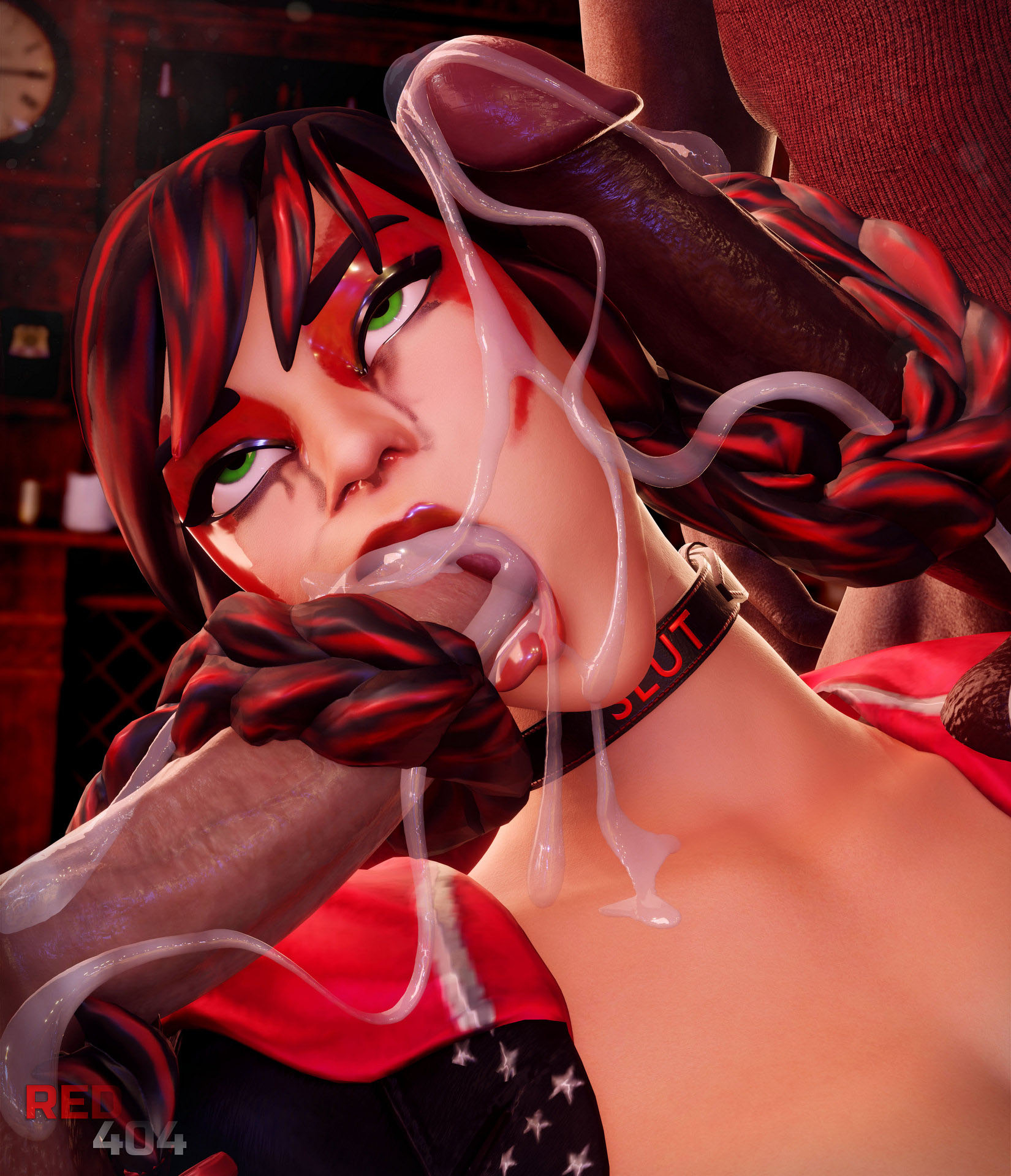 LRS Bar🍻 Fortnite Fable (fortnite) Red Hair Gangbang Black Cock Blacked Anal Cum Inside 3