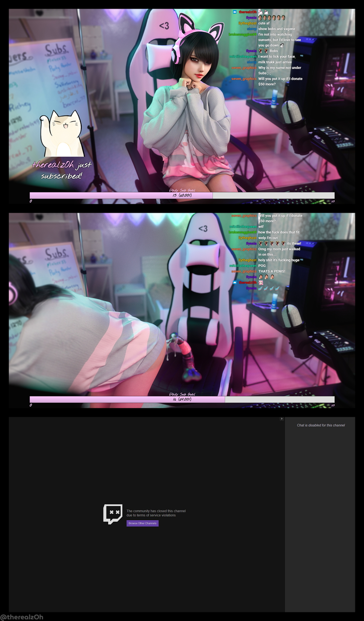 Terms of Service Original 3d Girl 3d Porn Half Naked Sex Toy Twitch Streaming Dildo