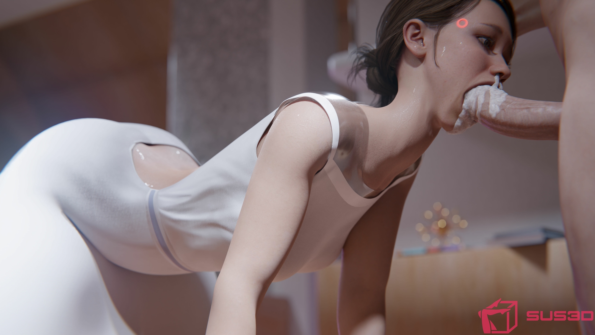 Kara facefuck Kara Detroit Become Human Blowjob Cum 4