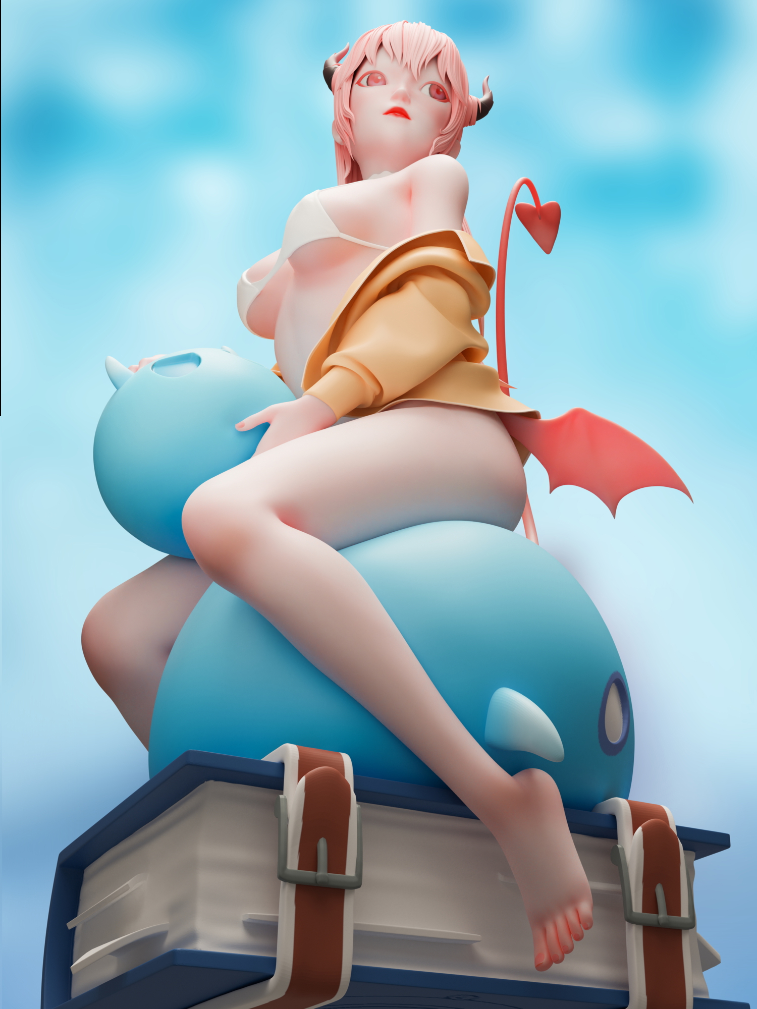 Girl with pink hair  3d Girl 3d Porn Nude Sexy Long Legs Ass Big Ass Belly Big Breasts Cleavage Undressed Shirtless Bent_knees Medium Breasts Naked Legs Bathroom Bathing Schoolgirl Anime Barefoot Footjob Tail Pink Hair Straitjacket 4