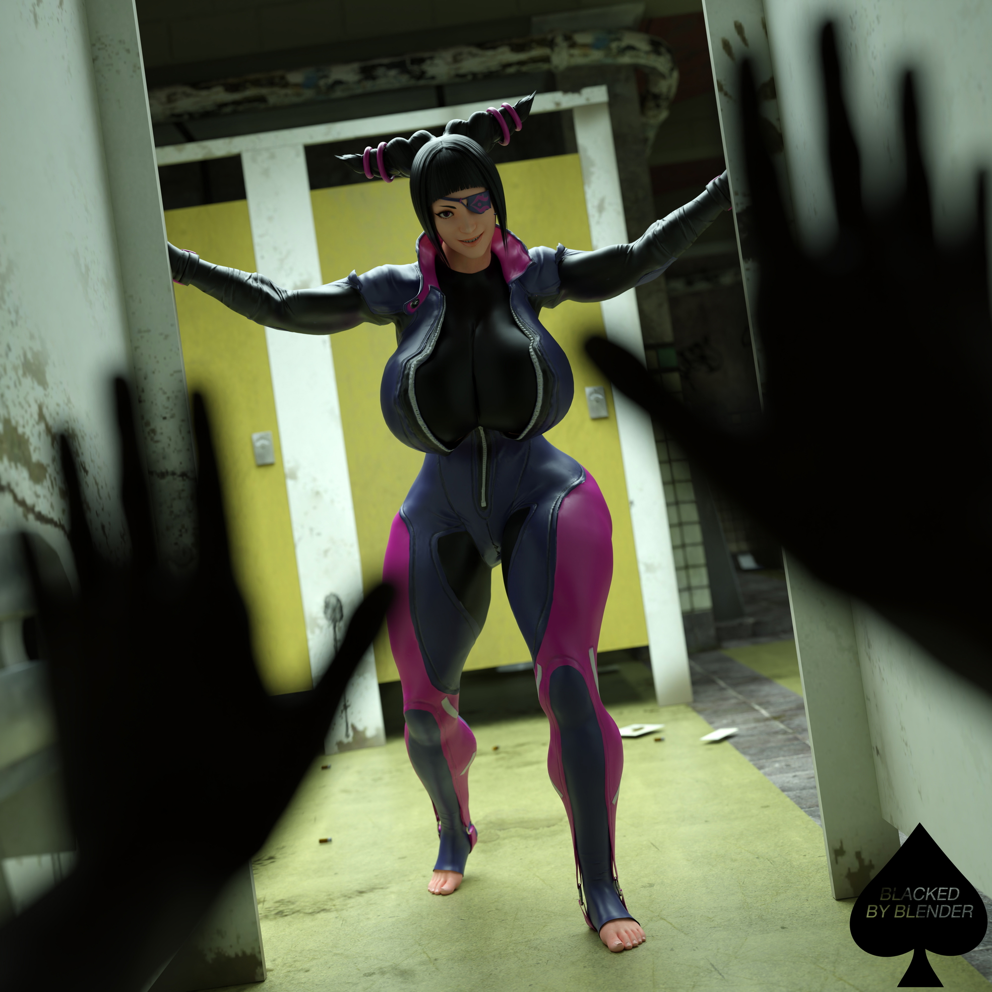 You suck at hiding... Juri Han 
