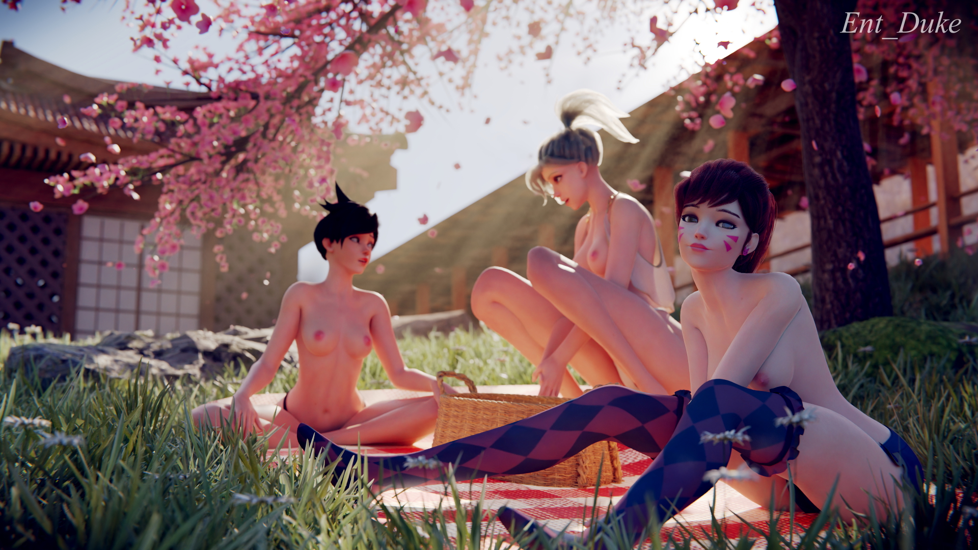 Hanamura mood Overwatch Tracer Mercy Dva (overwatch) 3d Porn Videogame Nude Naked