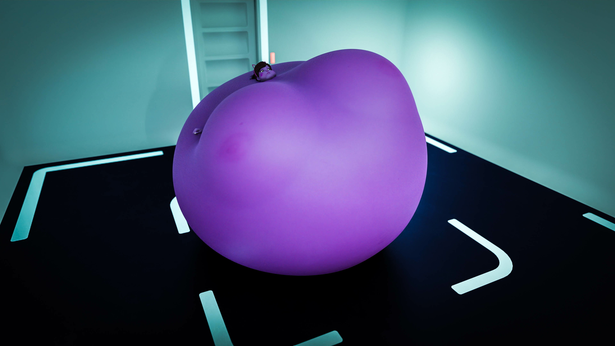 D.Va Expansion Lab testing [3 in 1] Dva (overwatch) Inflation Fetish Breast Expansion Body Inflation Balloon Fat Belly Laboratory 2
