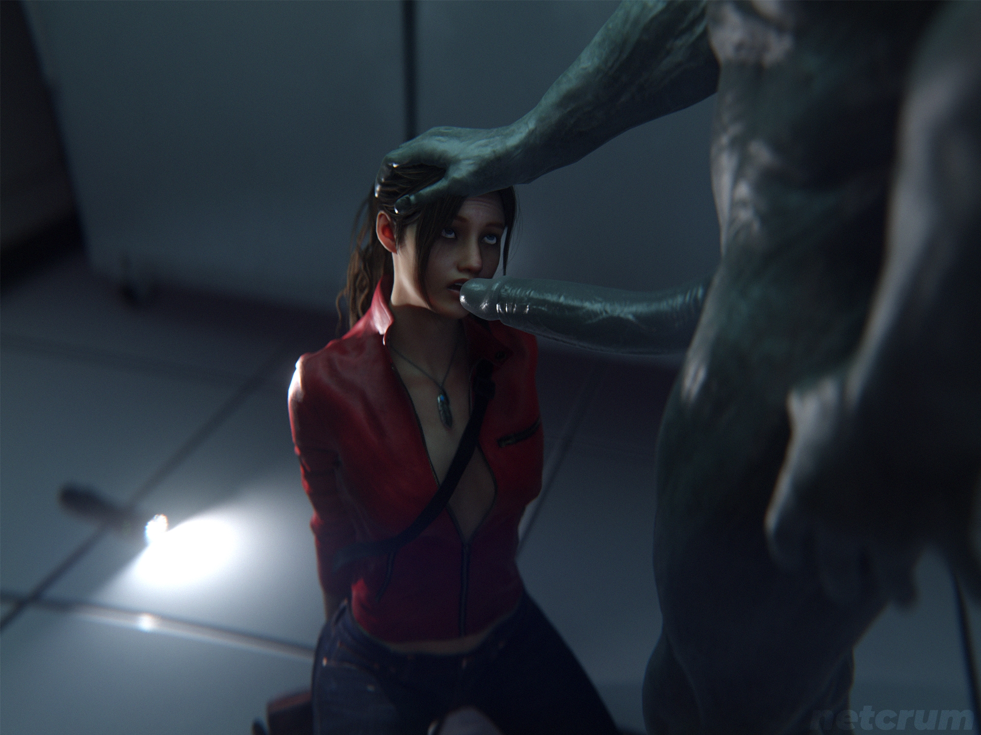 Claire Gets Caught Sneaking Where she Shouldn t Claire Redfield Resident Evil Resident Evil 2 Resident Evil 2 Remake Blowjob Big Cock Boobs Natural Boobs Big Dick Captured Caption Forced Forced Oral 2