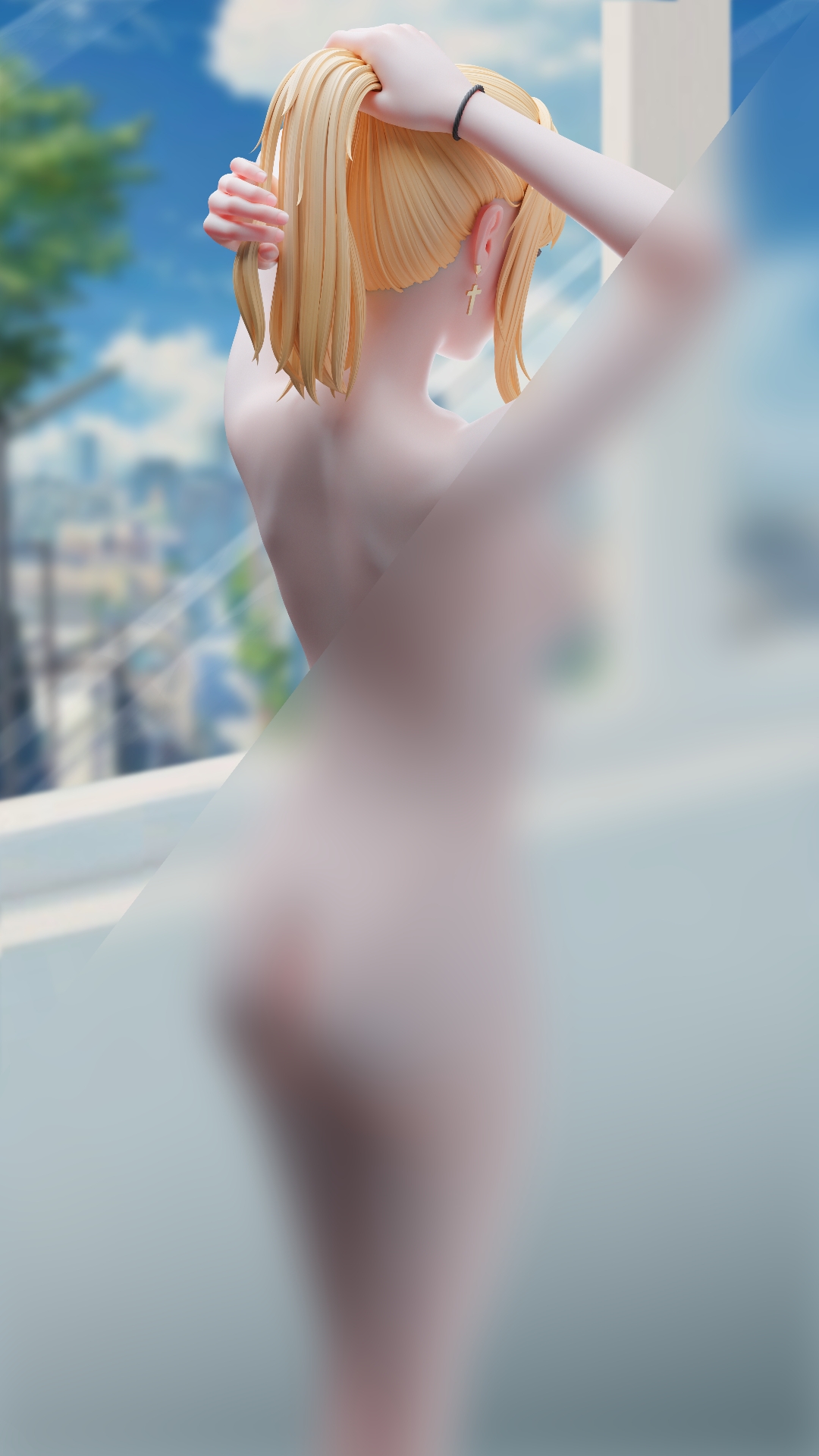 Jean Gunnhildr Genshin Impact 3d Girl Ass Big Ass Schoolgirl Large Breasts Panties No Panties Long Legs Shirtless Anime 3