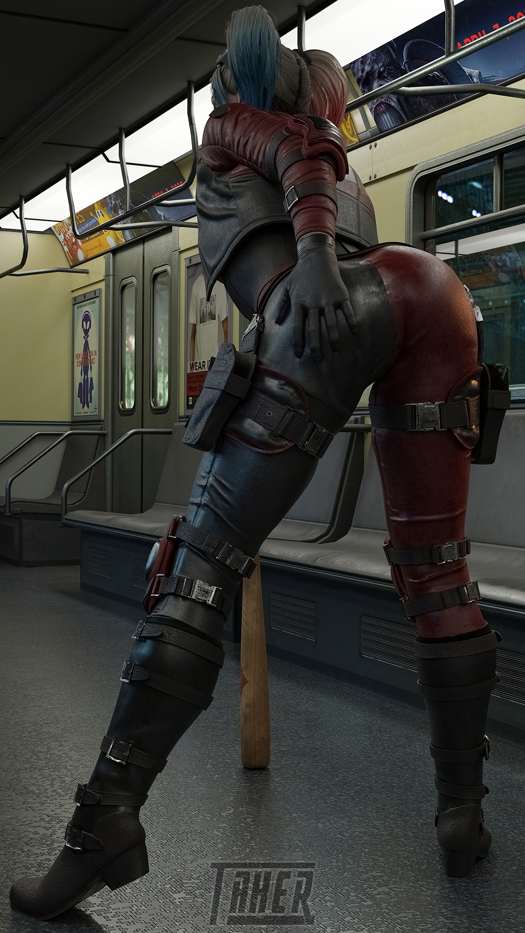 2022 is starting from Harley! Harley Quinn Dc Comics 3d Porn 3d Girl Nsfw Naked Ass Spread Nude 2