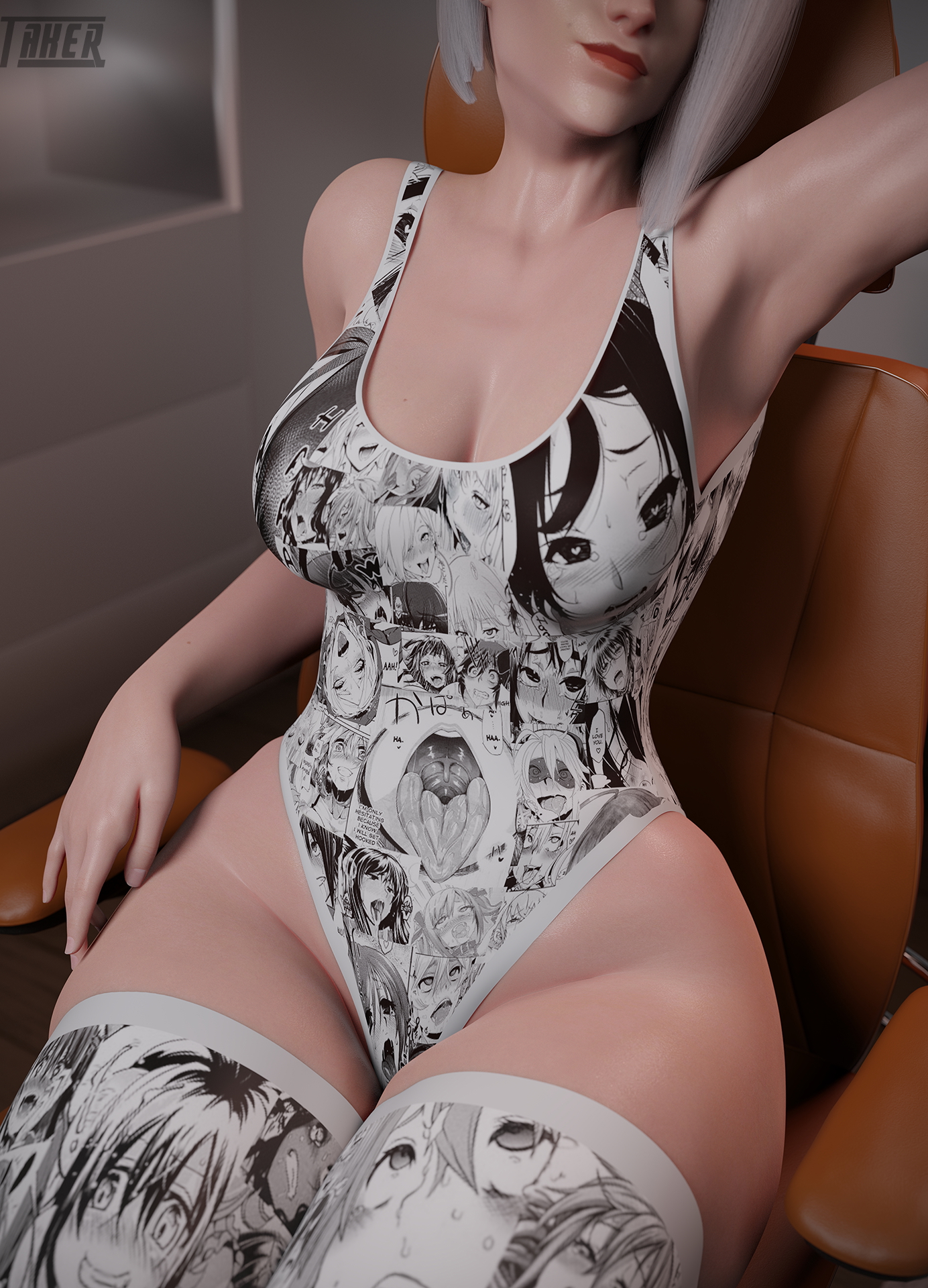 Ashe Manga fan Overwatch Ashe 3d Porn 3d Girl Nsfw Sexy Curvy Big Tits