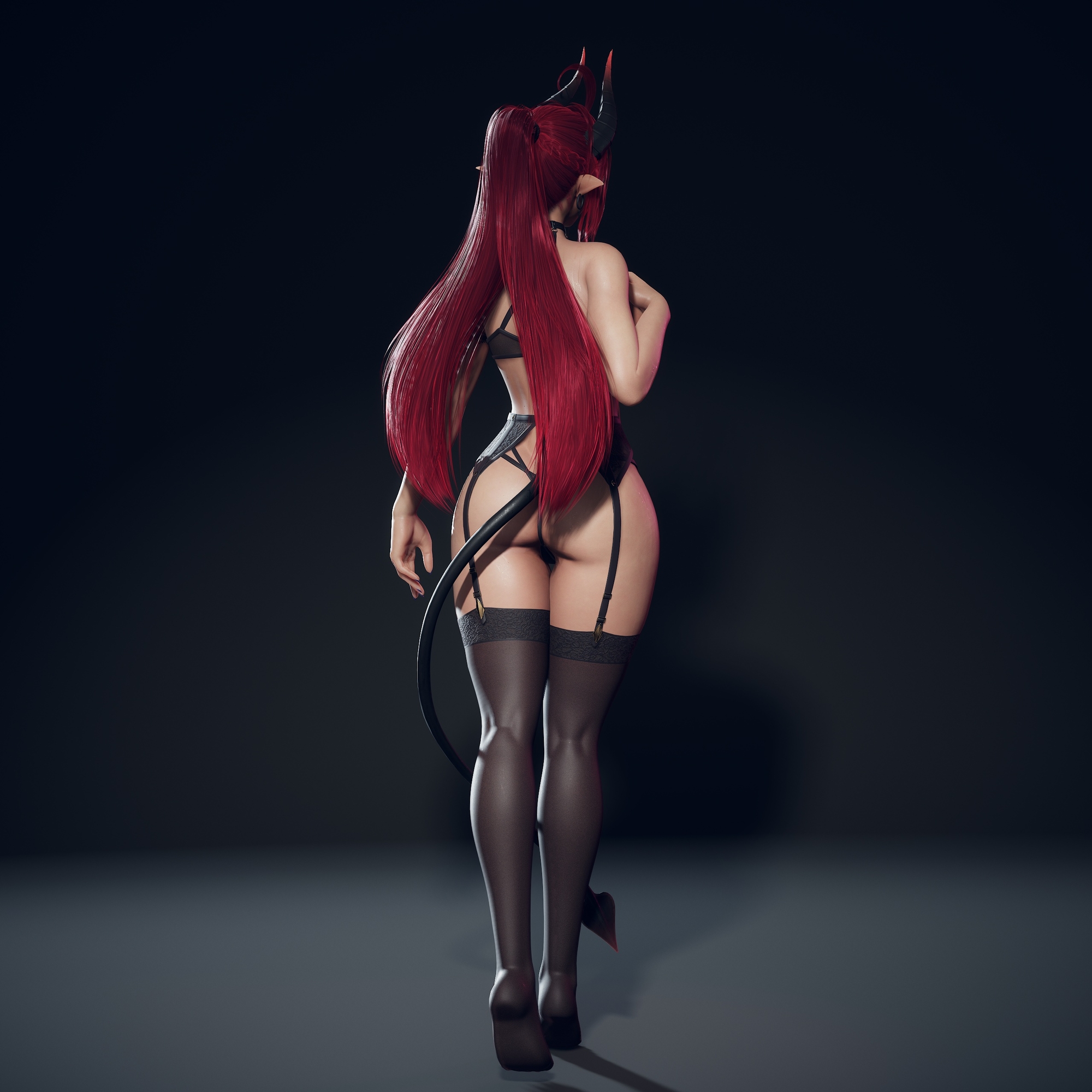 Daemon Girl s lingerie set! Daemon Girl Model Sexy Big Tits Big Booty Ass Lingerie 3