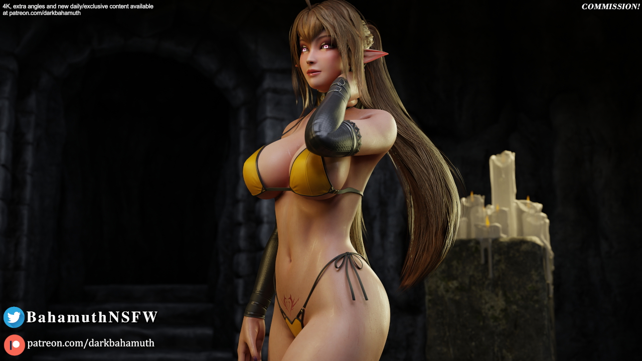 Sinia pinup | Commission! Sinia Daemon Girl 