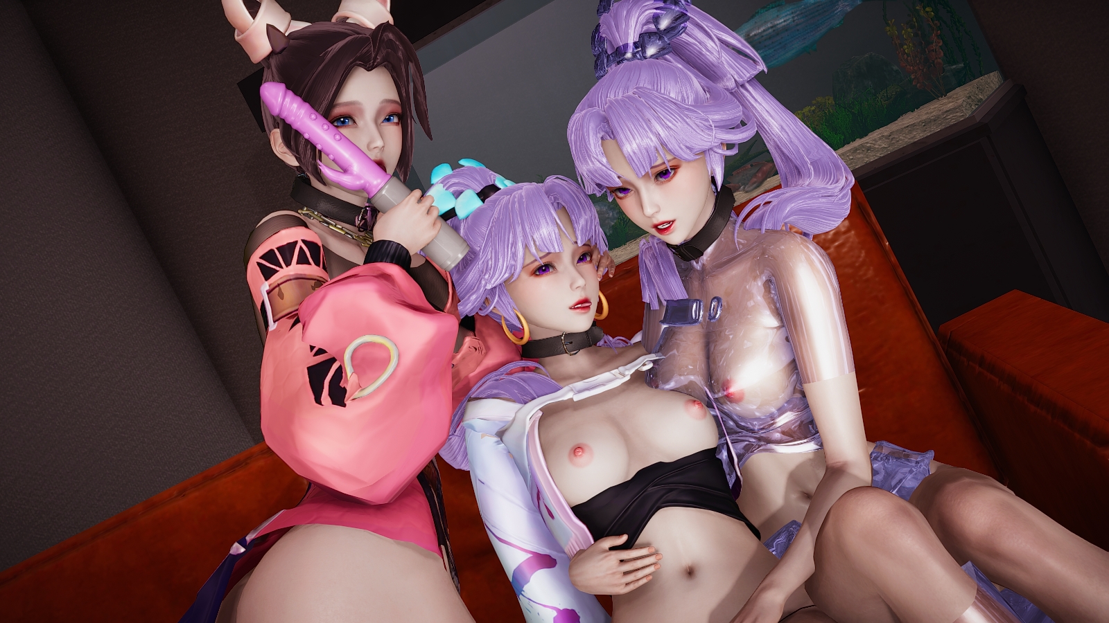 Honey Select 2 (婉儿的百合乐园) Honey Select 2 Petite Teen Hentai 3d Porn Pussy Pink Nipples Natural Boobs Natural Tits Sex Nude Naked Threesome Pussy Insertion Dildo Sex Toy Lesbian Sapphic Masturbating Licking Feet 10
