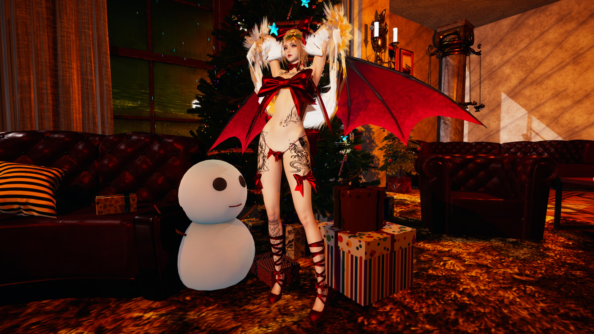 Honey Select 2 (Merry Christmas!) Honey Select 2 Petite Teen Hentai 3d Porn Pussy Pink Nipples Natural Boobs Natural Tits Nude Naked Christmas 3