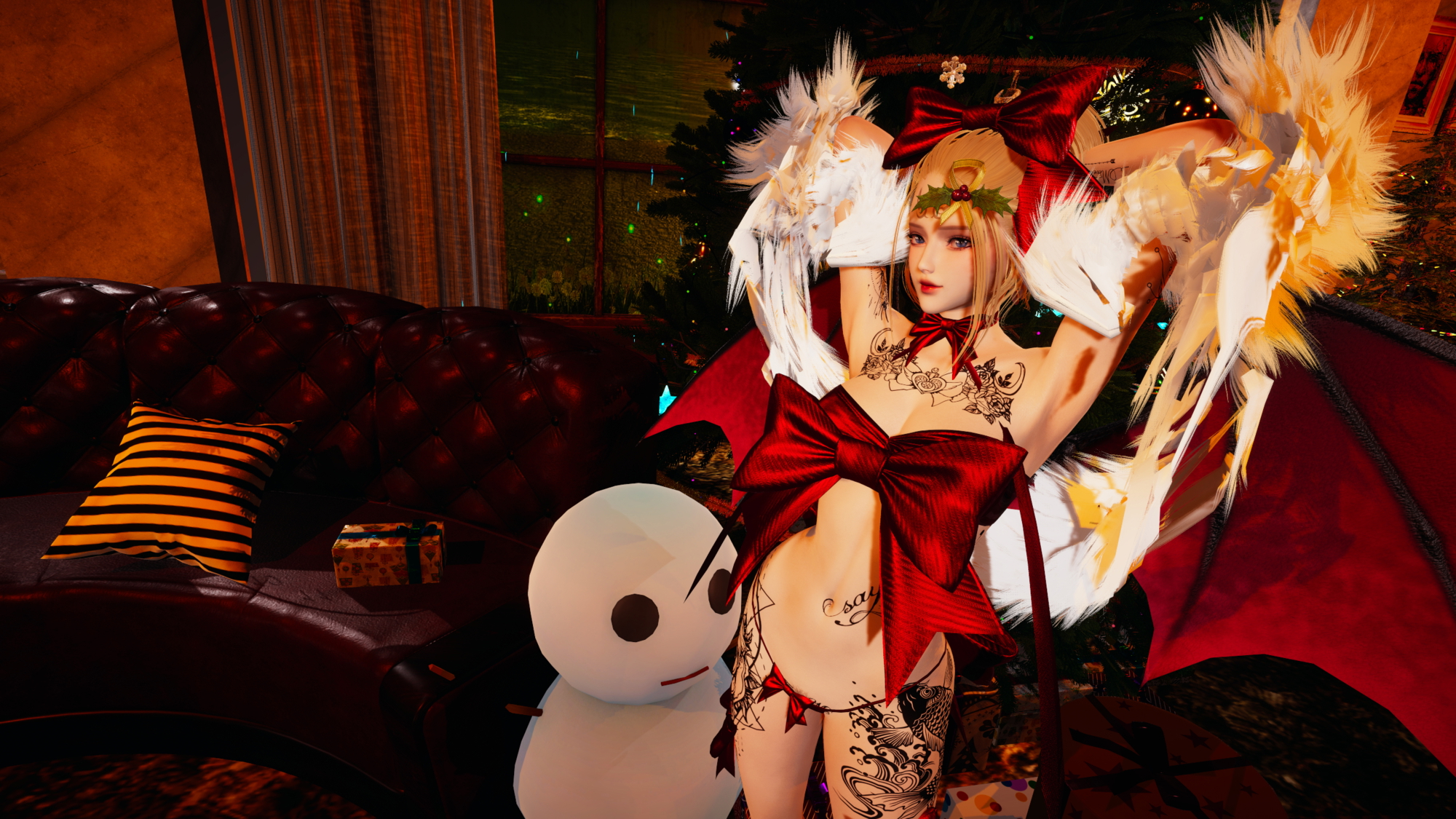 Honey Select 2 (Merry Christmas!) Honey Select 2 Petite Teen Hentai 3d Porn Pussy Pink Nipples Natural Boobs Natural Tits Nude Naked Christmas 5