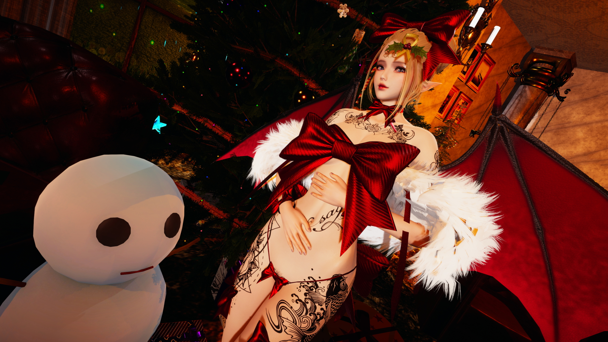 Honey Select 2 (Merry Christmas!) Honey Select 2 Petite Teen Hentai 3d Porn Pussy Pink Nipples Natural Boobs Natural Tits Nude Naked Christmas 6