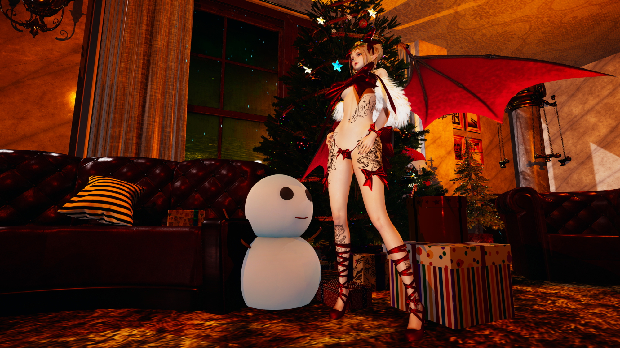 Honey Select 2 (Merry Christmas!) Honey Select 2 Petite Teen Hentai 3d Porn Pussy Pink Nipples Natural Boobs Natural Tits Nude Naked Christmas 7