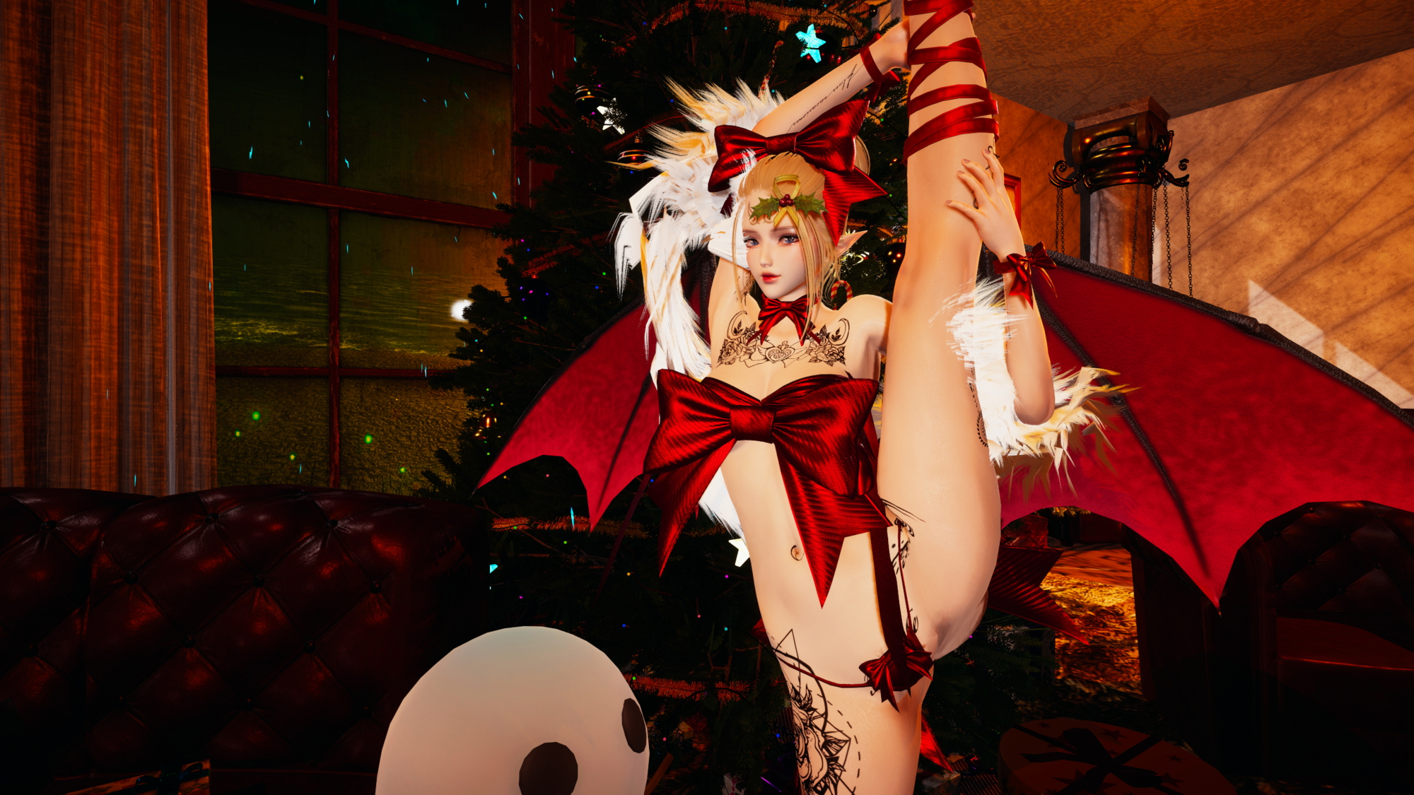 Honey Select 2 (Merry Christmas!) Honey Select 2 Petite Teen Hentai 3d Porn Pussy Pink Nipples Natural Boobs Natural Tits Nude Naked Christmas 8