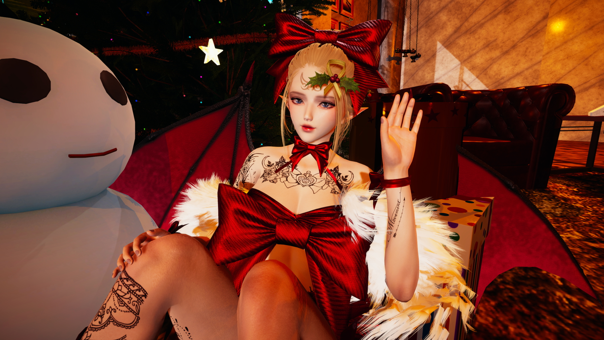 Honey Select 2 (Merry Christmas!) Honey Select 2 Petite Teen Hentai 3d Porn Pussy Pink Nipples Natural Boobs Natural Tits Nude Naked Christmas 10