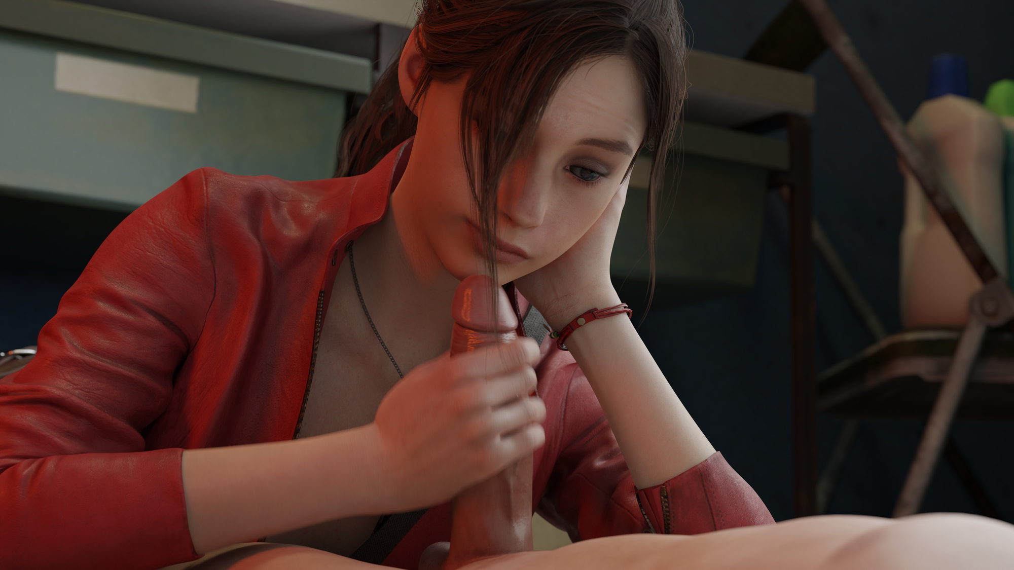 Claire handjob Claire Redfield Resident Evil 2 Handjob Female