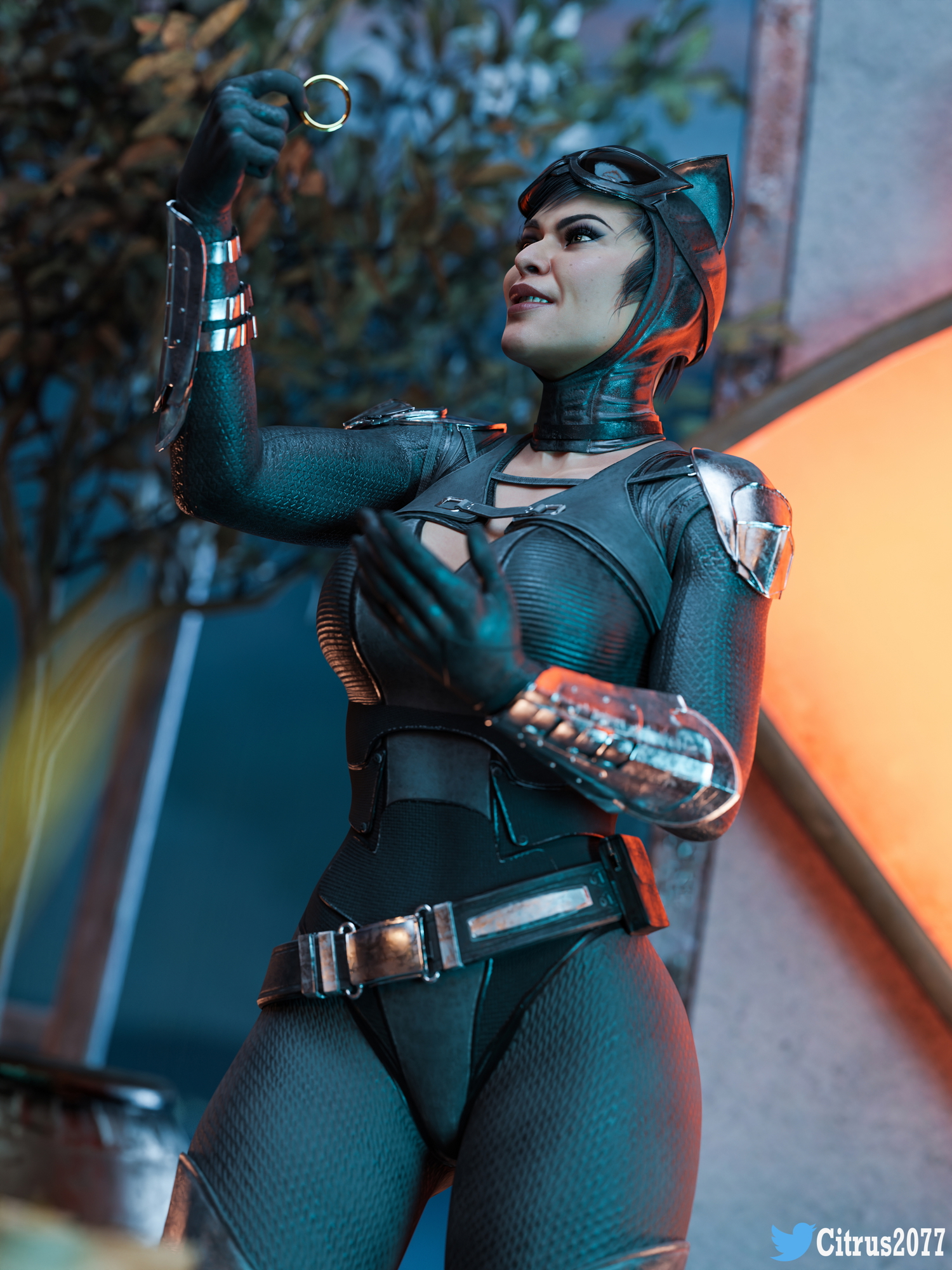 Catwoman got caught! Dc Comics Injustice Catwoman Stripping Pussy Licking Big Breasts Breasts Kissing Tongue French Kiss 5