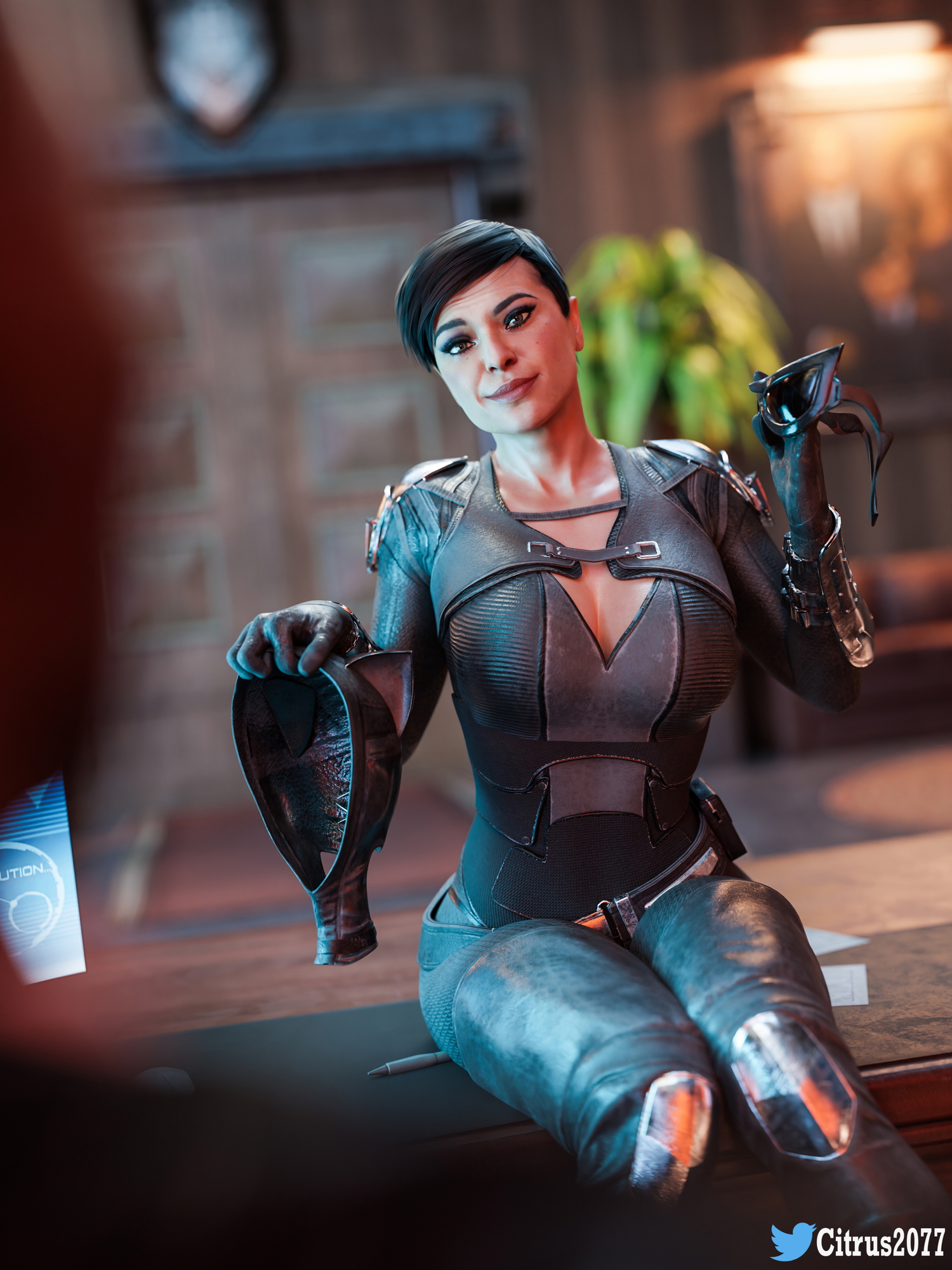 Catwoman got caught! Dc Comics Injustice Catwoman Stripping Pussy Licking Big Breasts Breasts Kissing Tongue French Kiss 23