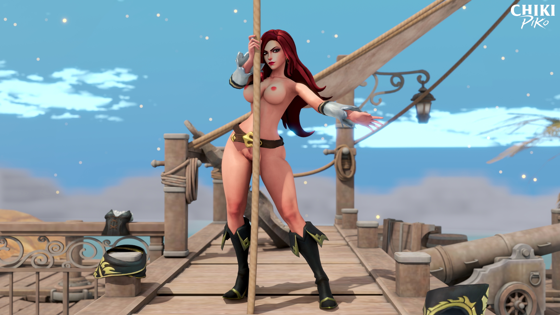 Miss Fortune Pole Dance Miss Fortune Legs Boobs Big Tits Big Ass Big Booty Striptease Stripper Stripping Rule34 Rule 34 Pole Dance