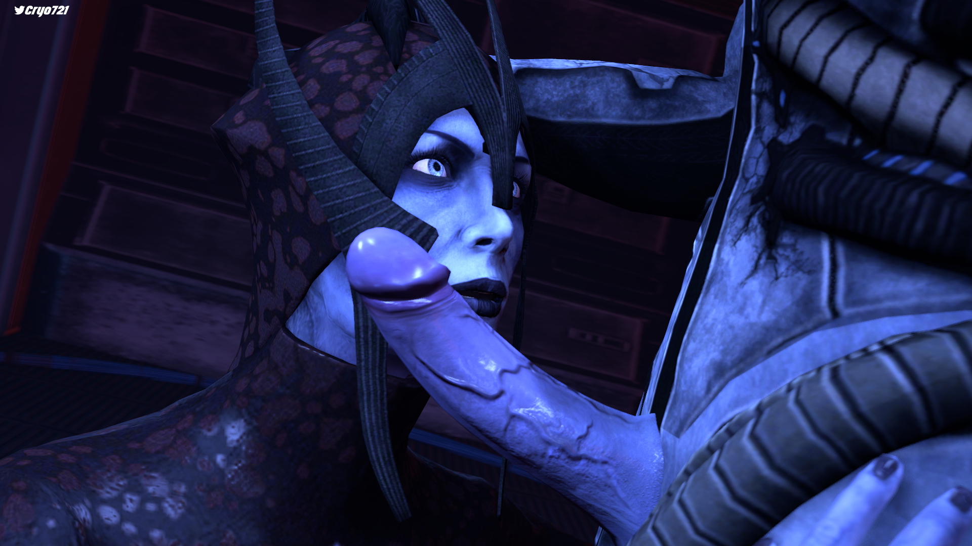 Matriarch Benezia Blowjob Asari (mass Effect) Mass Effect Blowjob 1boy1girl