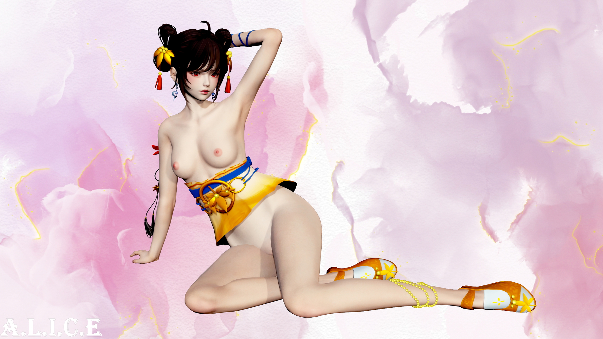 Honey Select 2 (枪神纪妍霏) Honey Select 2 Petite Teen Hentai 3d Porn Pussy Pink Nipples Natural Boobs Natural Tits Nude Naked 4