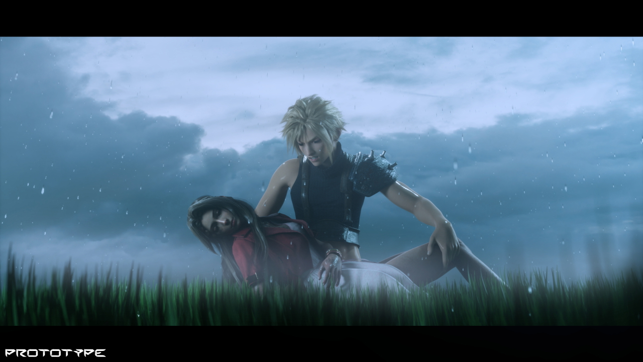 Cloud & Aerith Cloud Cloud Strife Aerith Gainsborough Final Fantasy Final Fantasy 7 Remake Final Fantasy 7 Final Fantasy VII 
