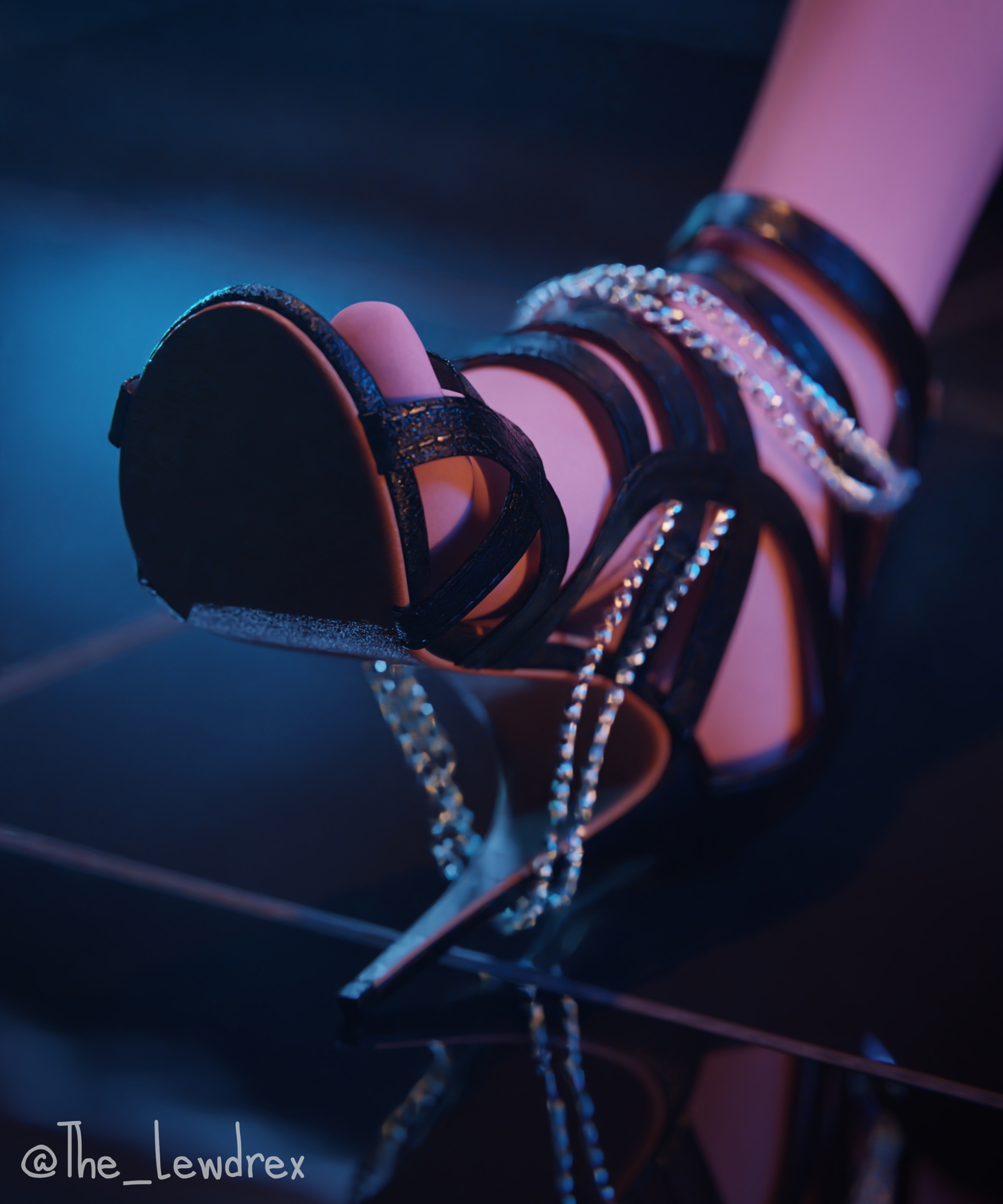 Dusk with an... interesting outfit Fortnite Dusk (fortnite) High Heels Tits Boobies Vampire Solo Pinup 12
