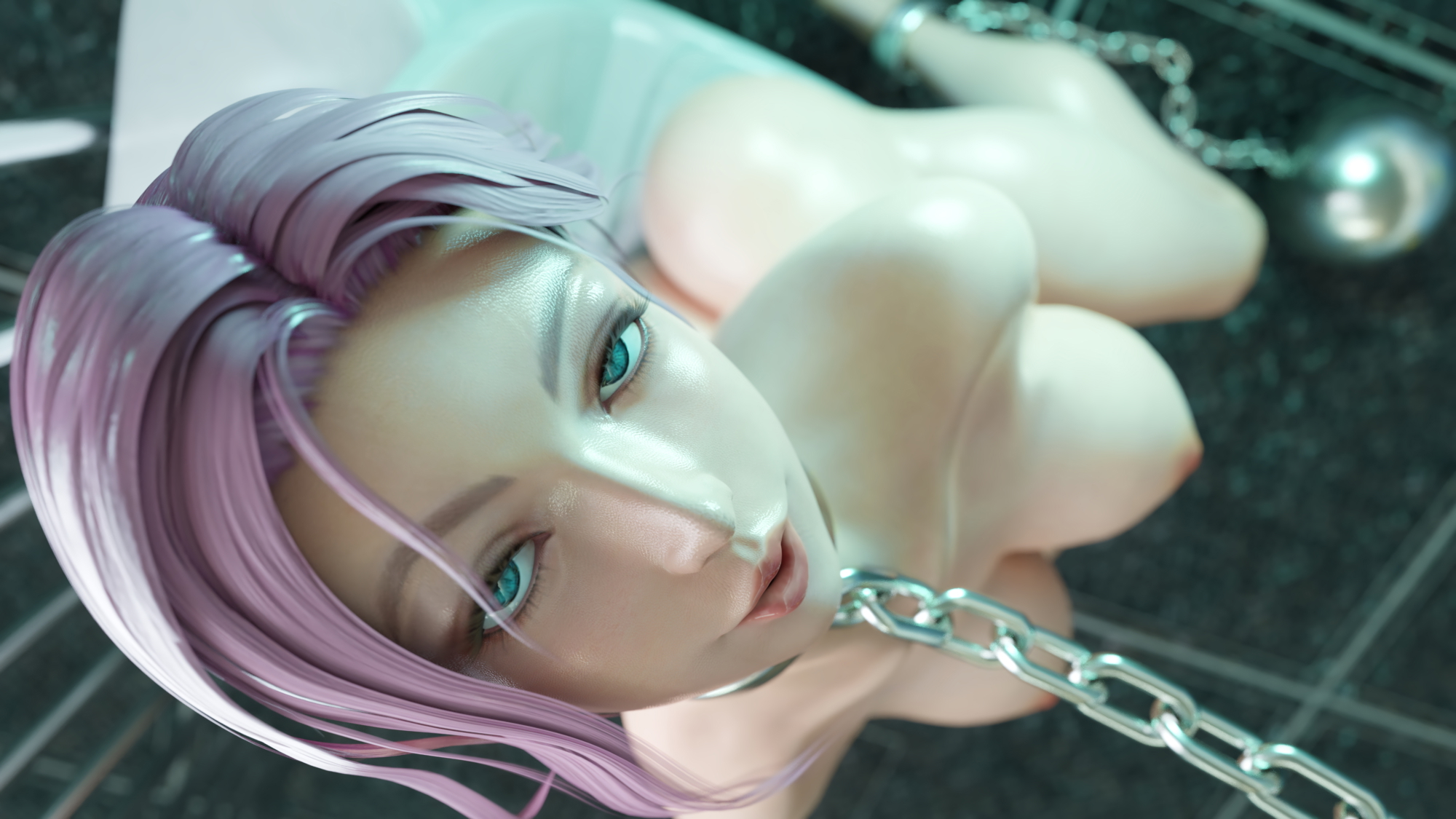 Elise prisoner cosplay Dead Or Alive Elise 3d Girl 3d Porn Sexy Natural Boobs Nipples Naked Nude Looking At Viewer