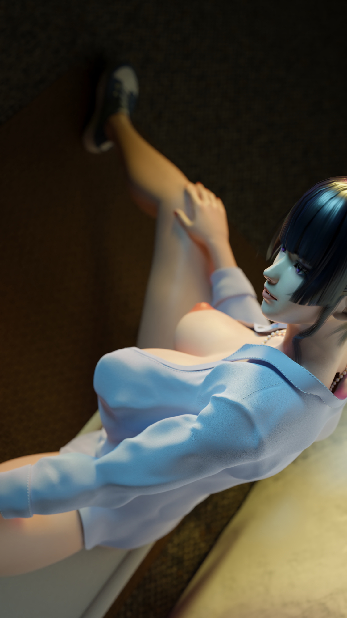 Sexy Nyotengu Dead Or Alive Nyotengu 3d Girl 3d Porn Sexy Natural Boobs Nipples Naked Nude Hairy Pussy Spread Legs 3
