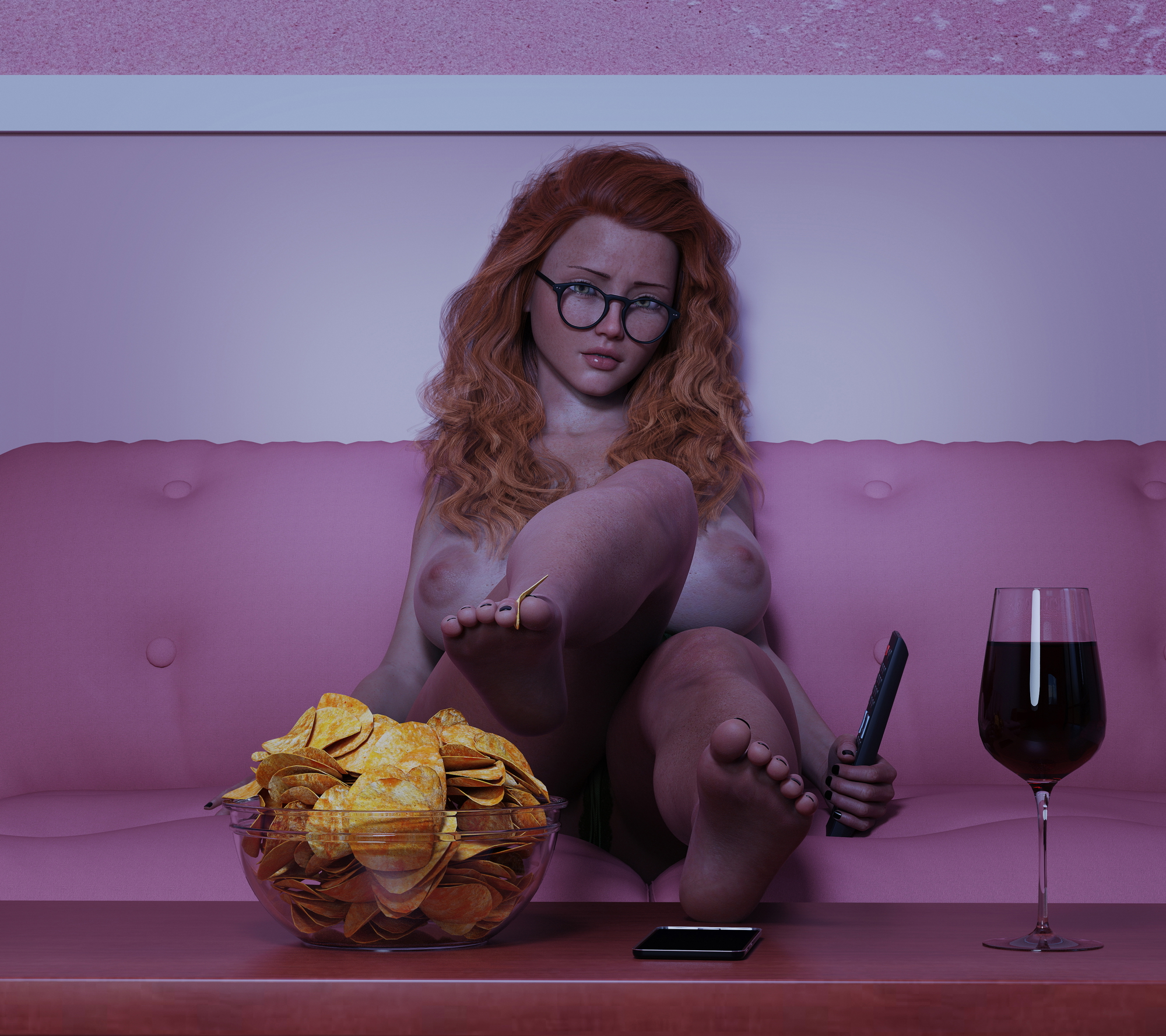 Cine night  3d Porn 3d Girl Nsfw Big Tits Big Boobs Feet