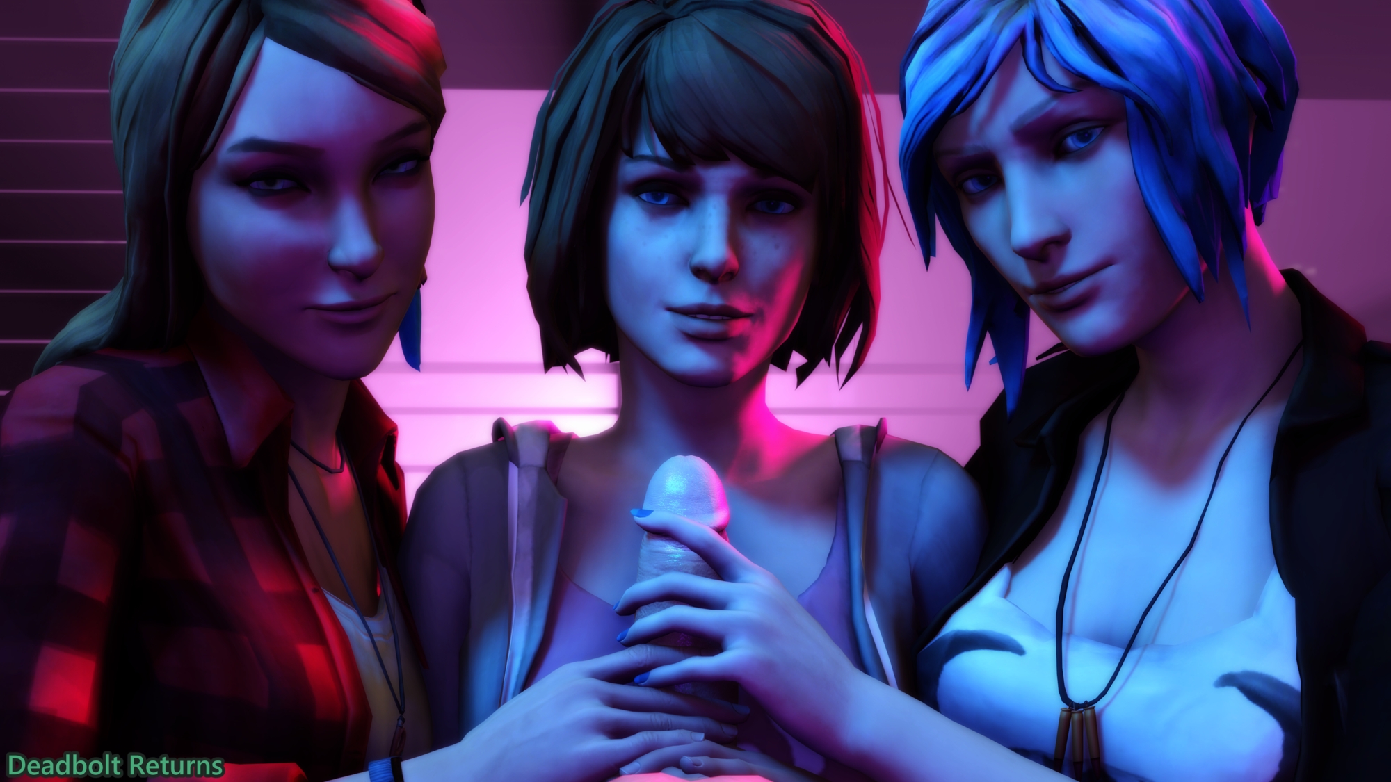 Life is Strange Twitter 10k Special Part 3 - Impossible Trio on 1 Cock