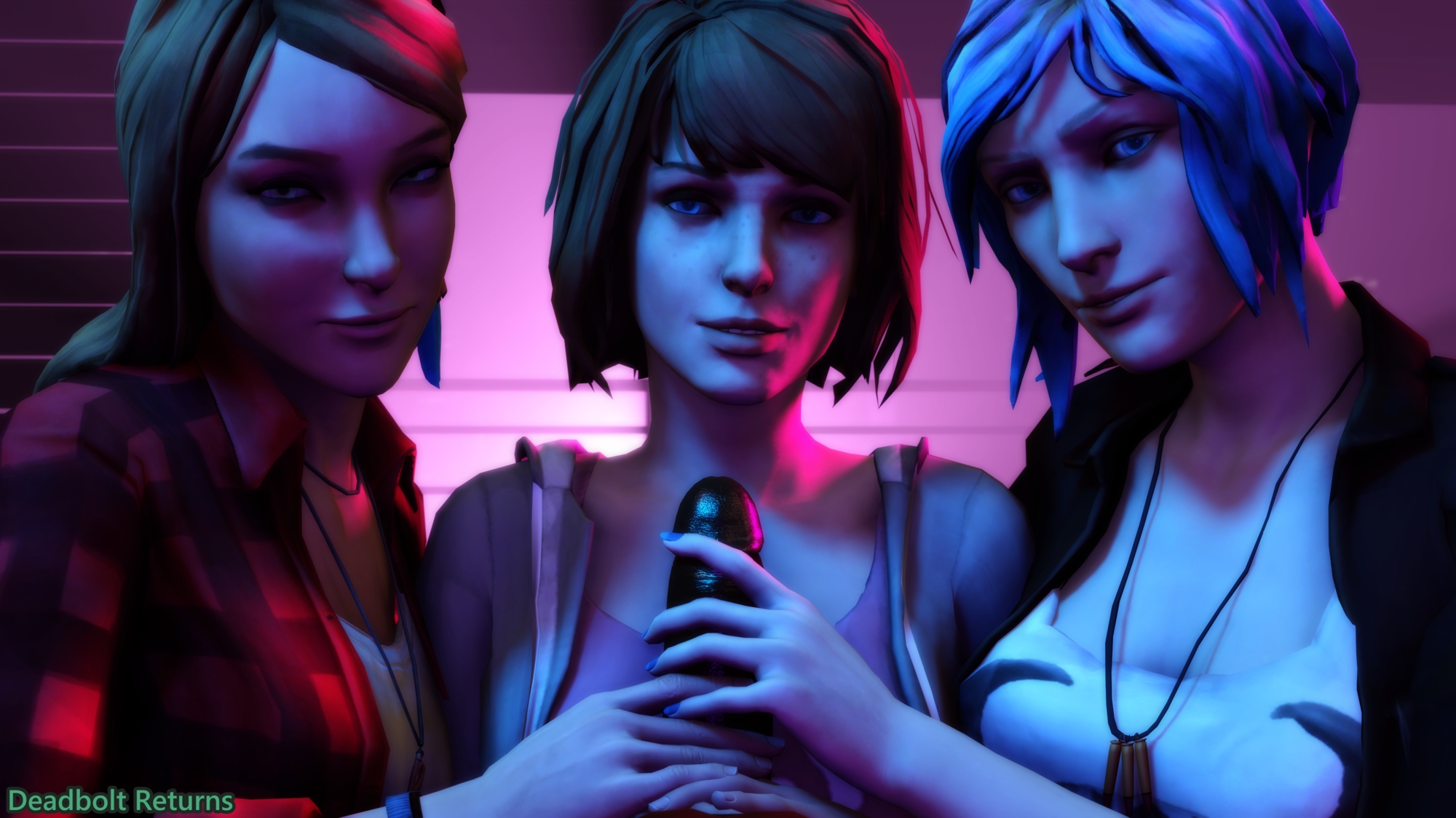Life is Strange Twitter 10k Special Part 3 - Impossible Trio on 1 Cock 5
