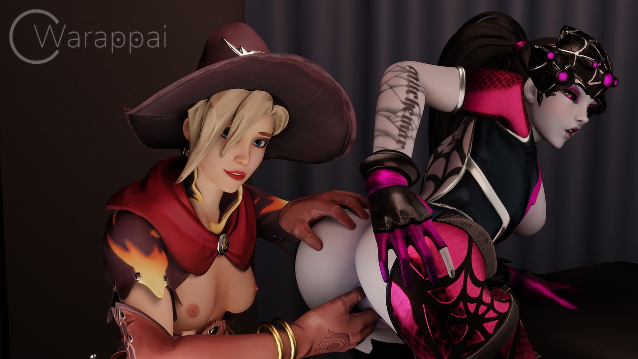 Mercy and Widowmaker having a good time Mercy Overwatch Widowmaker Nsfw Lesbian Fingering 2girls