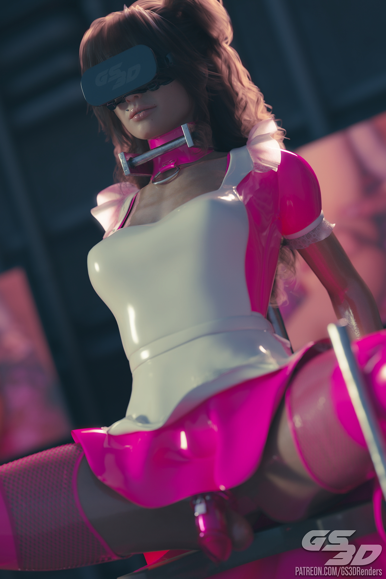 Maid Hypno [HD]  Rubber Latex Slut Latex Suit Maid Outfit Uniform Maid Uniform Maid Outfit Hypnosis Hypnotized Headset Vr Headset Sissy Feminization Futanari Futa Bdsm Bondage Collar 3