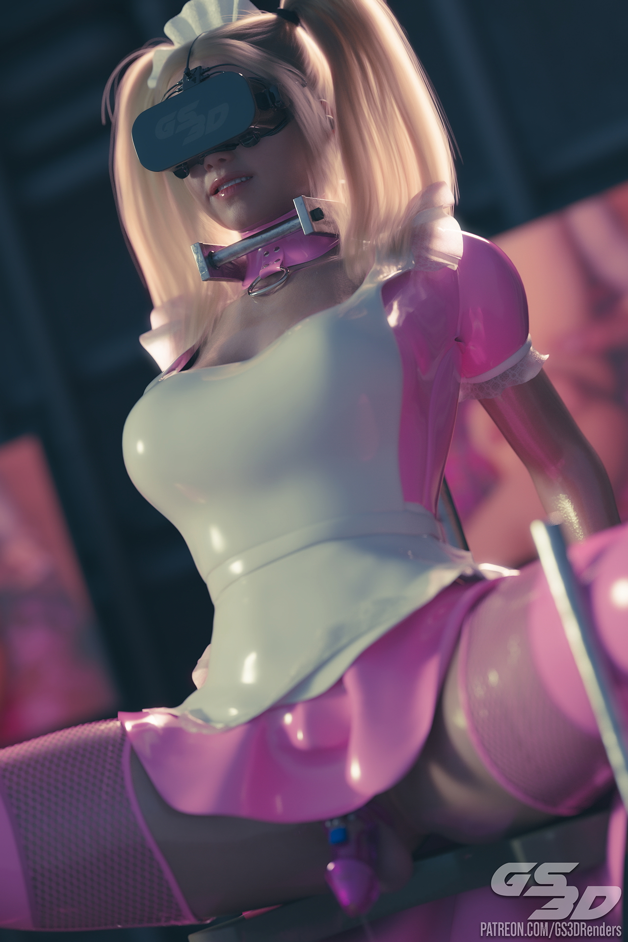 Maid Hypno [HD]  Rubber Latex Slut Latex Suit Maid Outfit Uniform Maid Uniform Maid Outfit Hypnosis Hypnotized Headset Vr Headset Sissy Feminization Futanari Futa Bdsm Bondage Collar 6