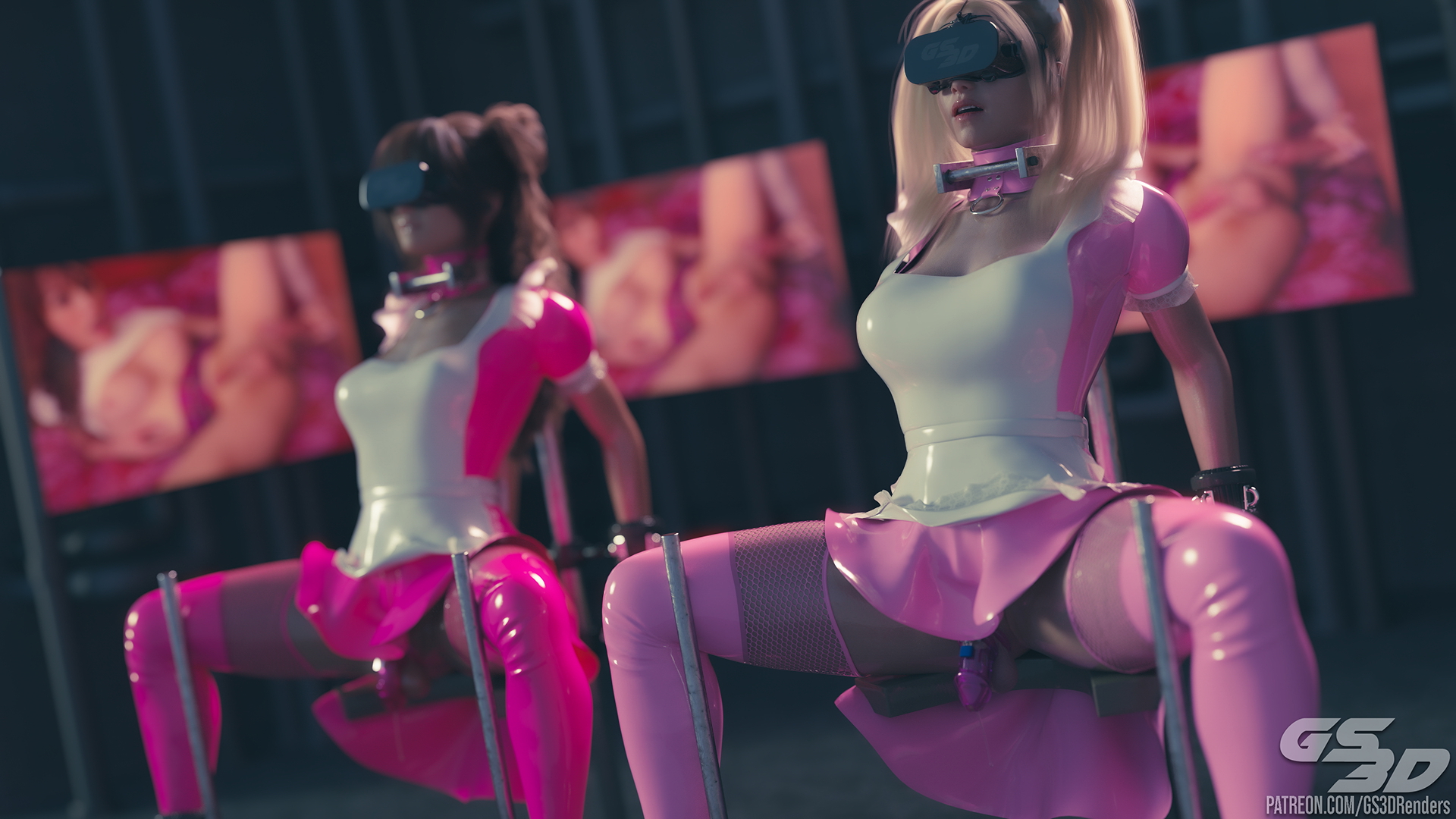 Maid Hypno [HD]  Rubber Latex Slut Latex Suit Maid Outfit Uniform Maid Uniform Maid Outfit Hypnosis Hypnotized Headset Vr Headset Sissy Feminization Futanari Futa Bdsm Bondage Collar 11