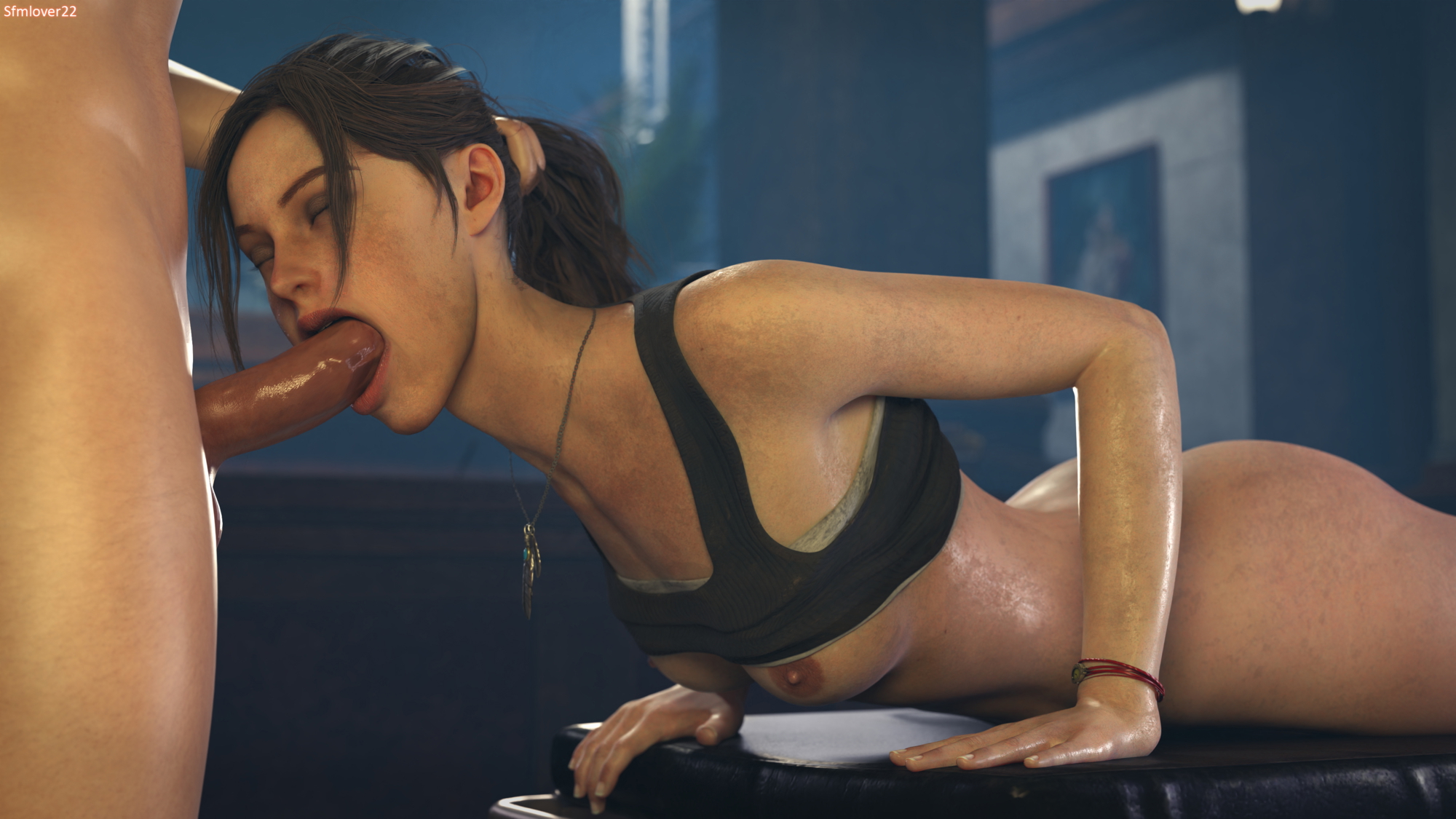 Claire mouth fuck Claire Redfield Resident Evil 3d Porn Oral Sex Fellatio Blowjob Mouth Fuck
