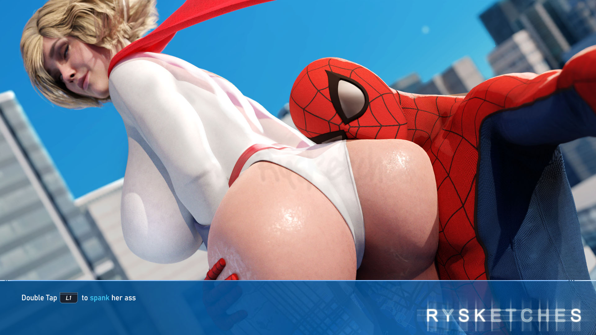 Spider-Man x Power Girl Power Girl Spiderman Injustice Spider-man Peter Parker Big Tits Big Ass Big Breasts Big Cock Crossover