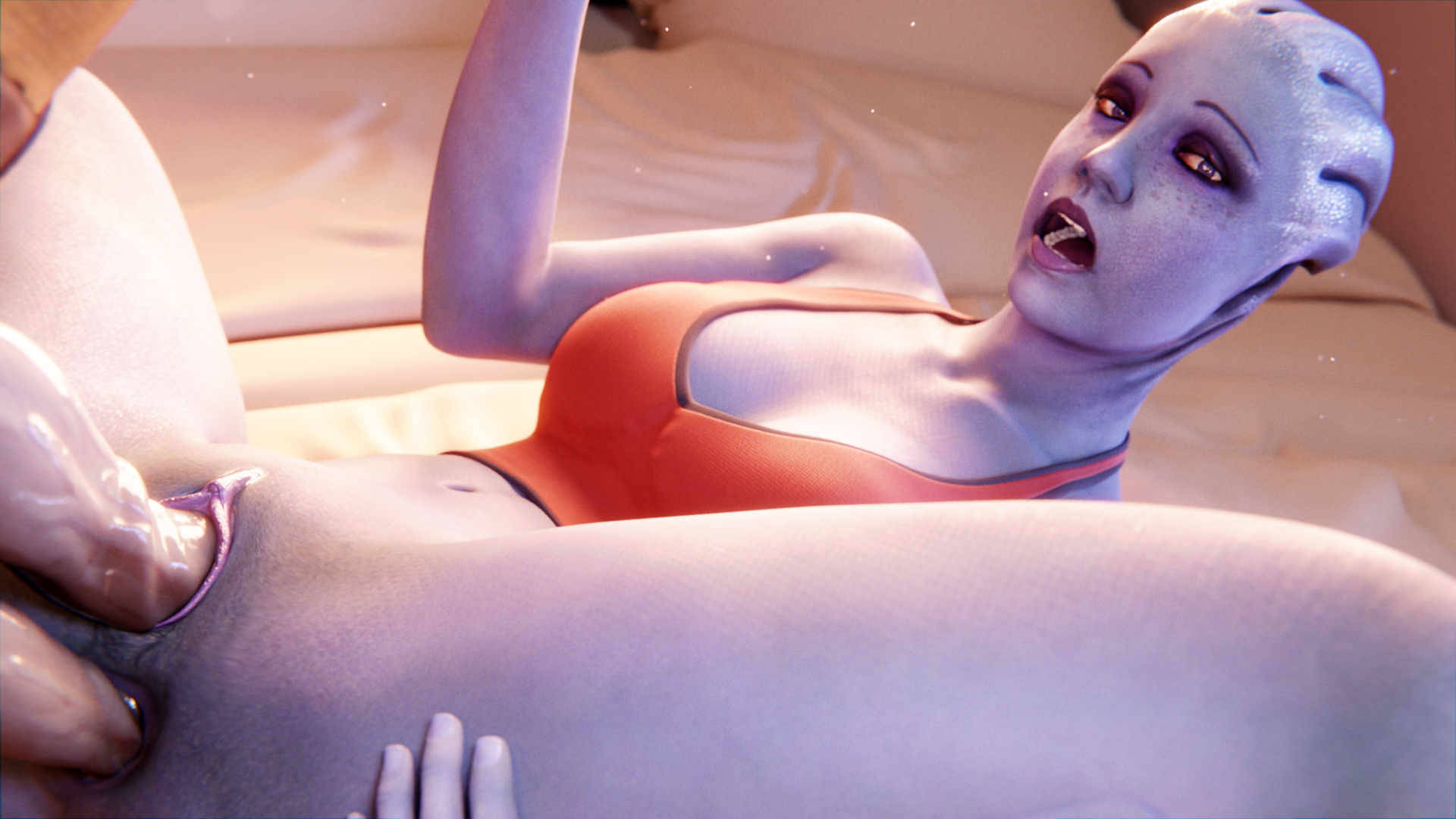 Liara's Batarian Investigation Part Two Mass Effect Asari (mass Effect) Liara T'soni Double Penetration Pussy Licking Eating Pussy Anal Anal Penetration Big Ass Big Dick Double Penis 6