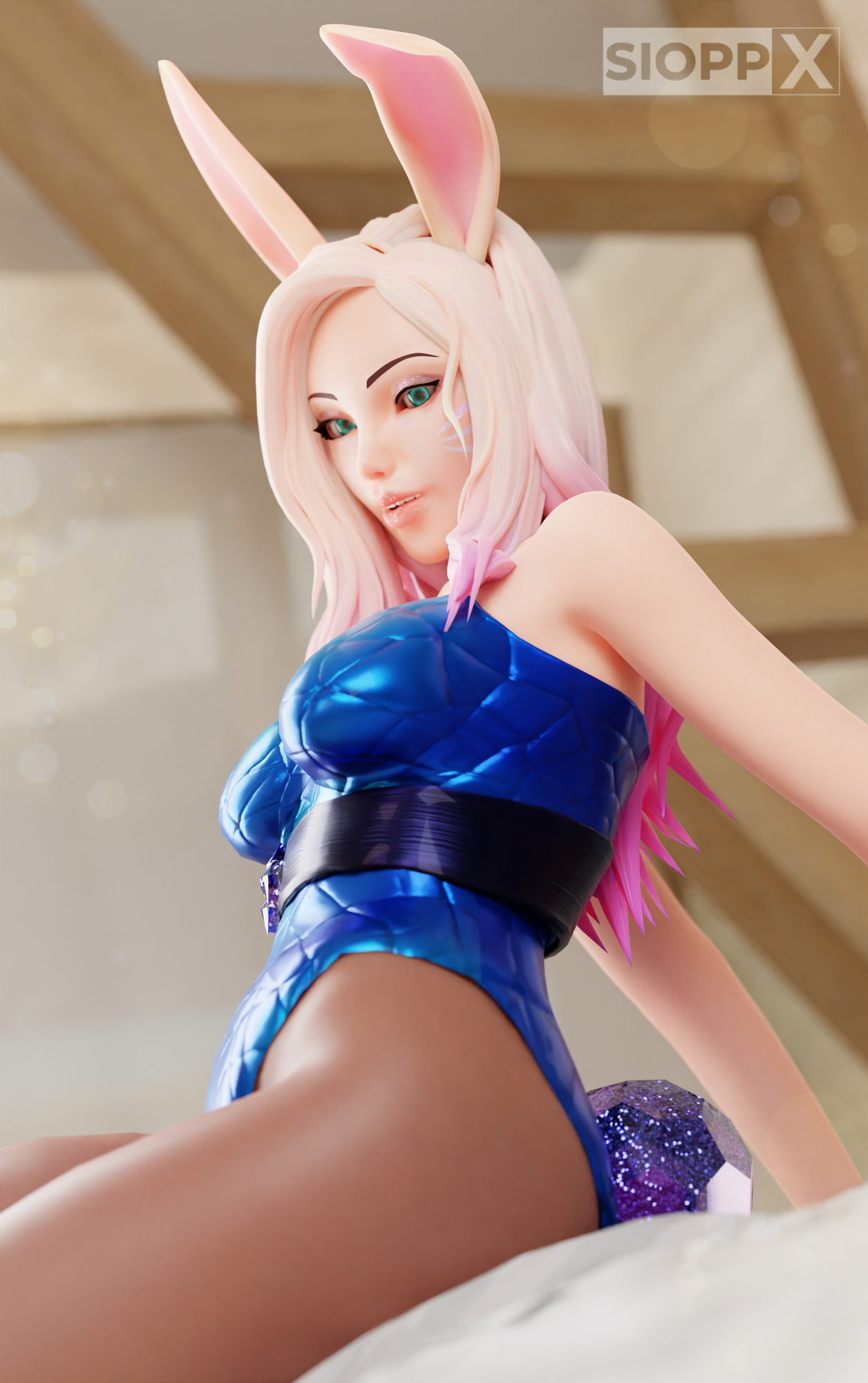 Ahri in a Bunny Suit Ahri K Da Ahri K/da League Of Legends Bunny Suit 2